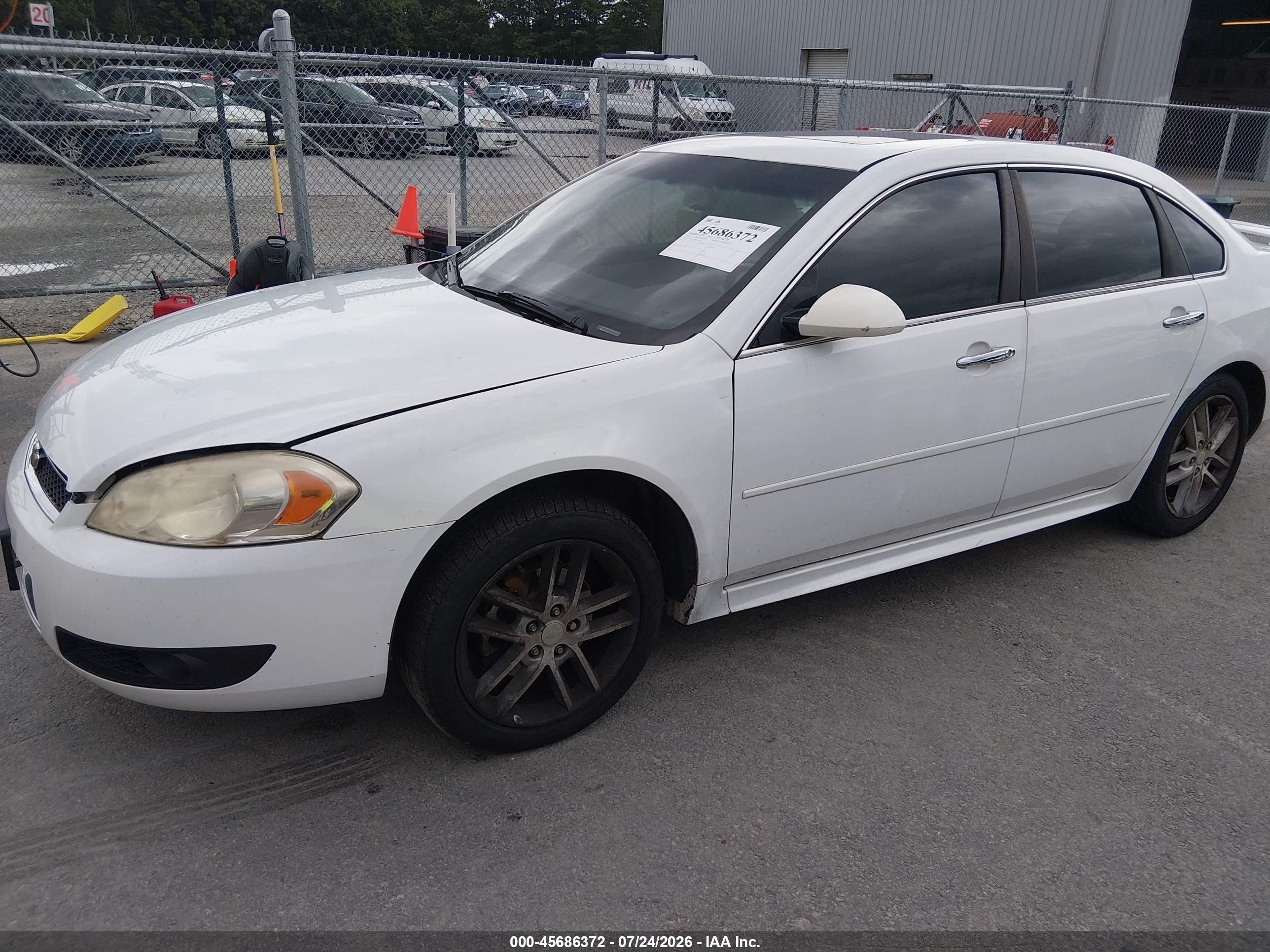 2014 Chevrolet Impala Limited Ltz White vin: 2G1WC5E38E1122160