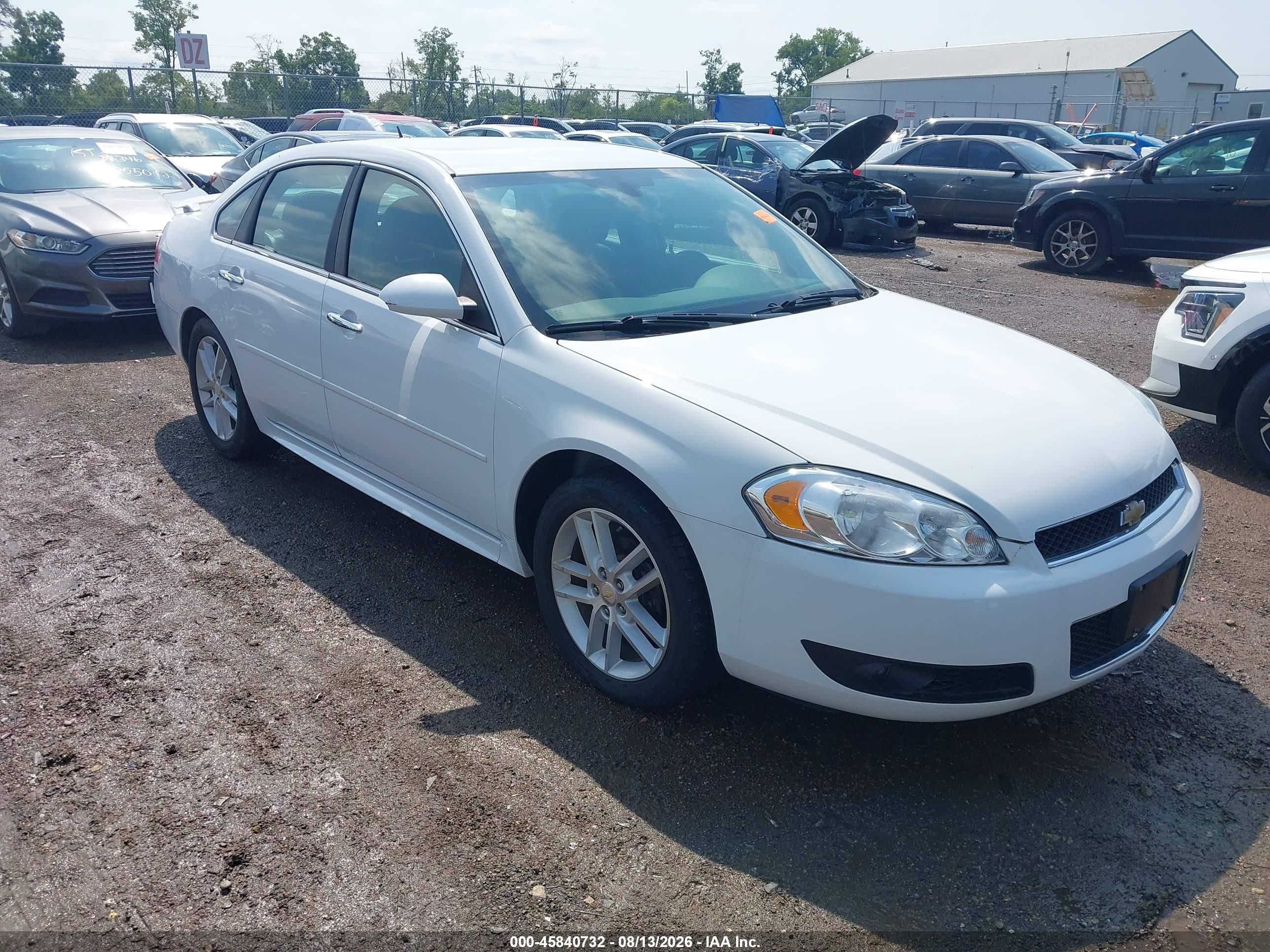 2014 Chevrolet Impala Limited Ltz White vin: 2G1WC5E38E1177871
