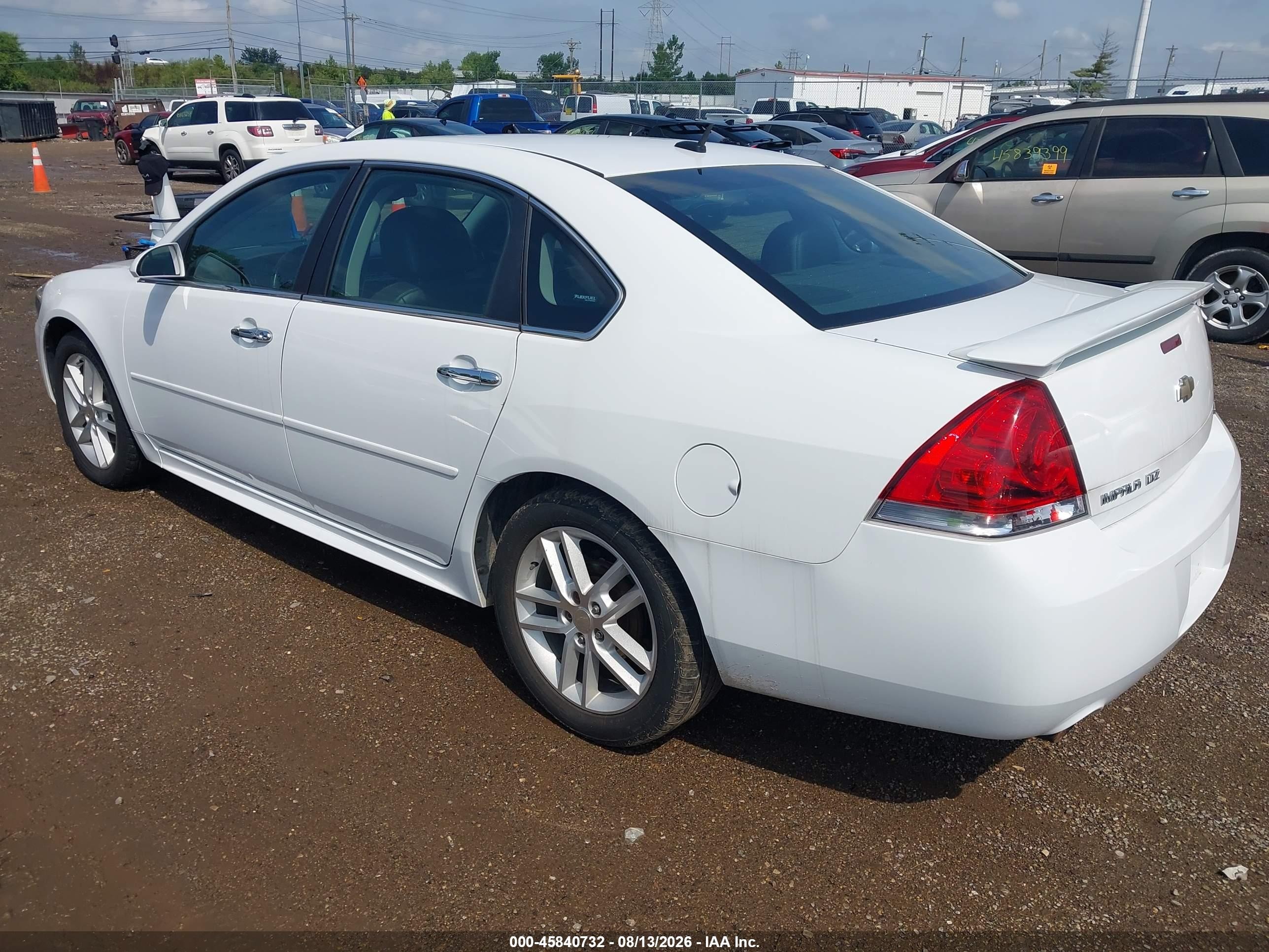 2014 Chevrolet Impala Limited Ltz White vin: 2G1WC5E38E1177871