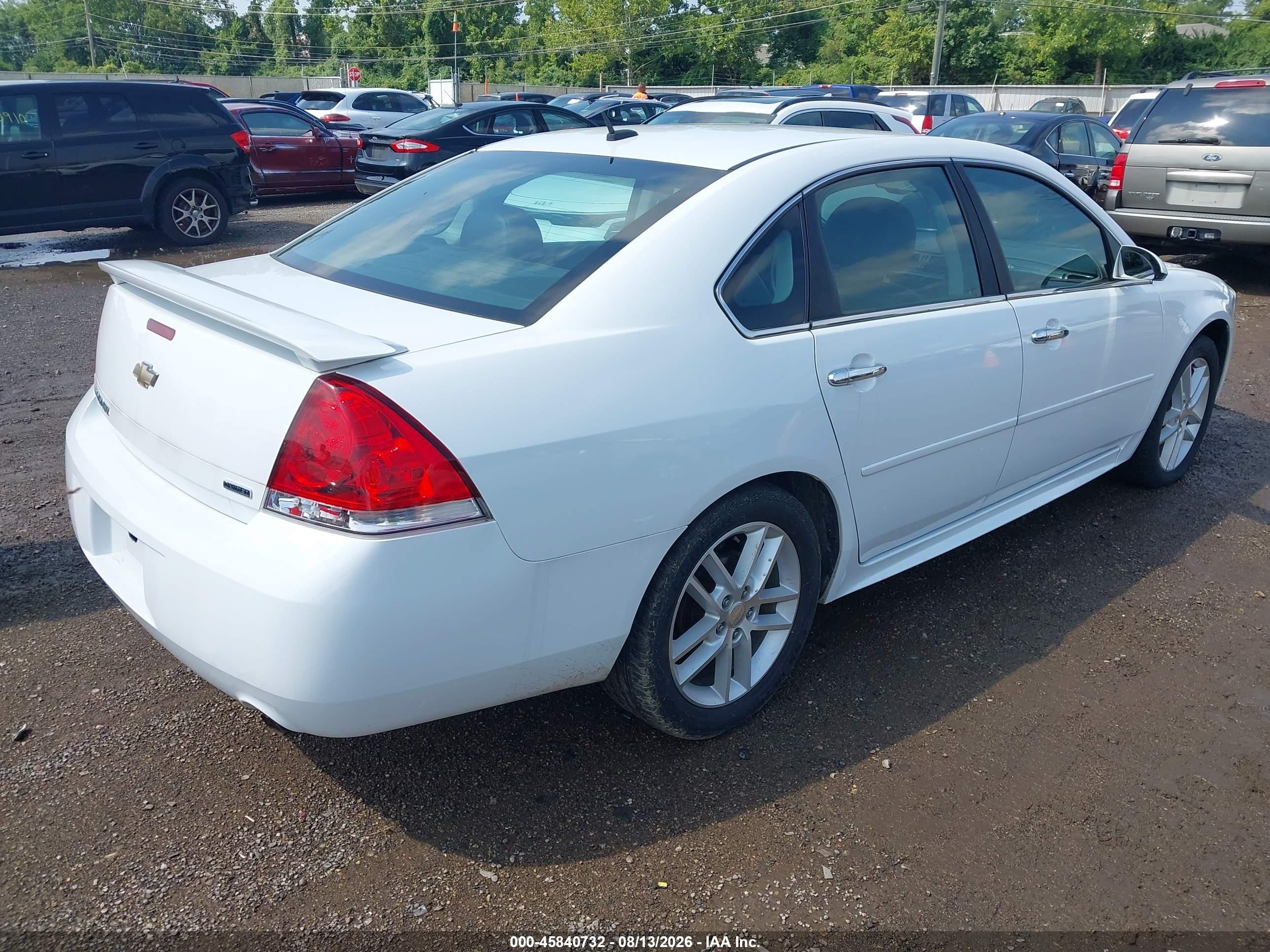2014 Chevrolet Impala Limited Ltz White vin: 2G1WC5E38E1177871