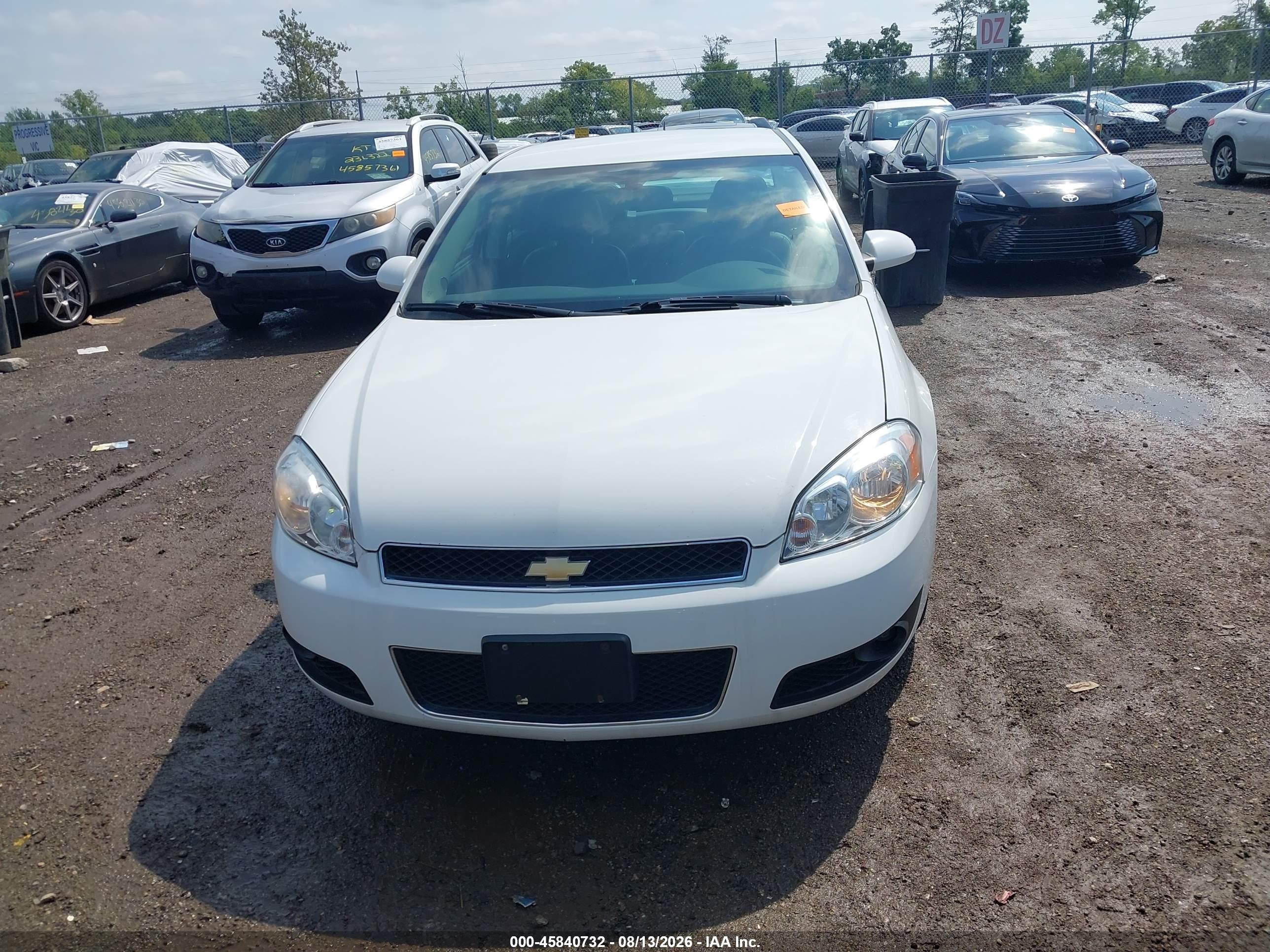 2014 Chevrolet Impala Limited Ltz White vin: 2G1WC5E38E1177871