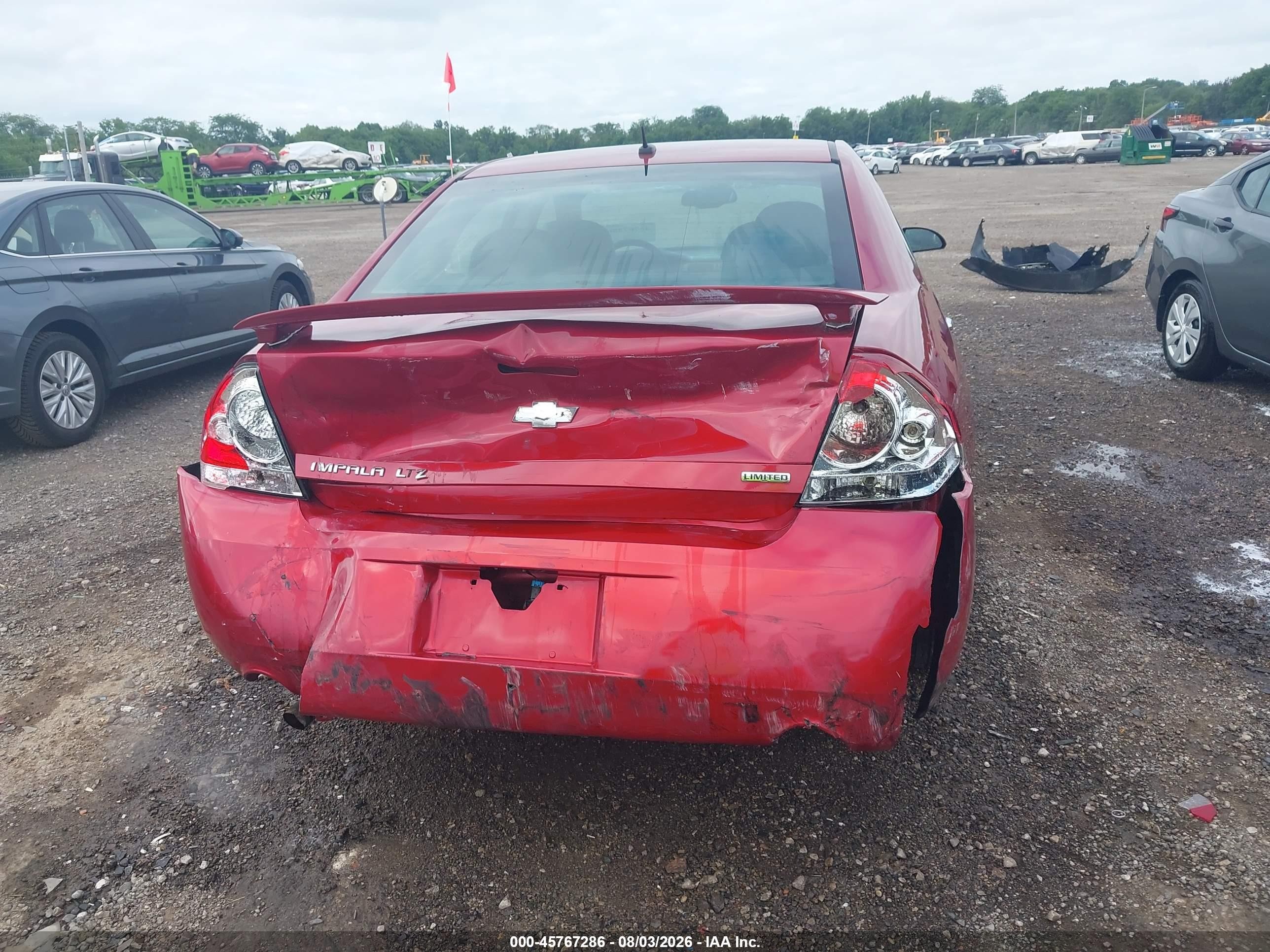 2015 Chevrolet Impala Limited Ltz Red vin: 2G1WC5E38F1119180