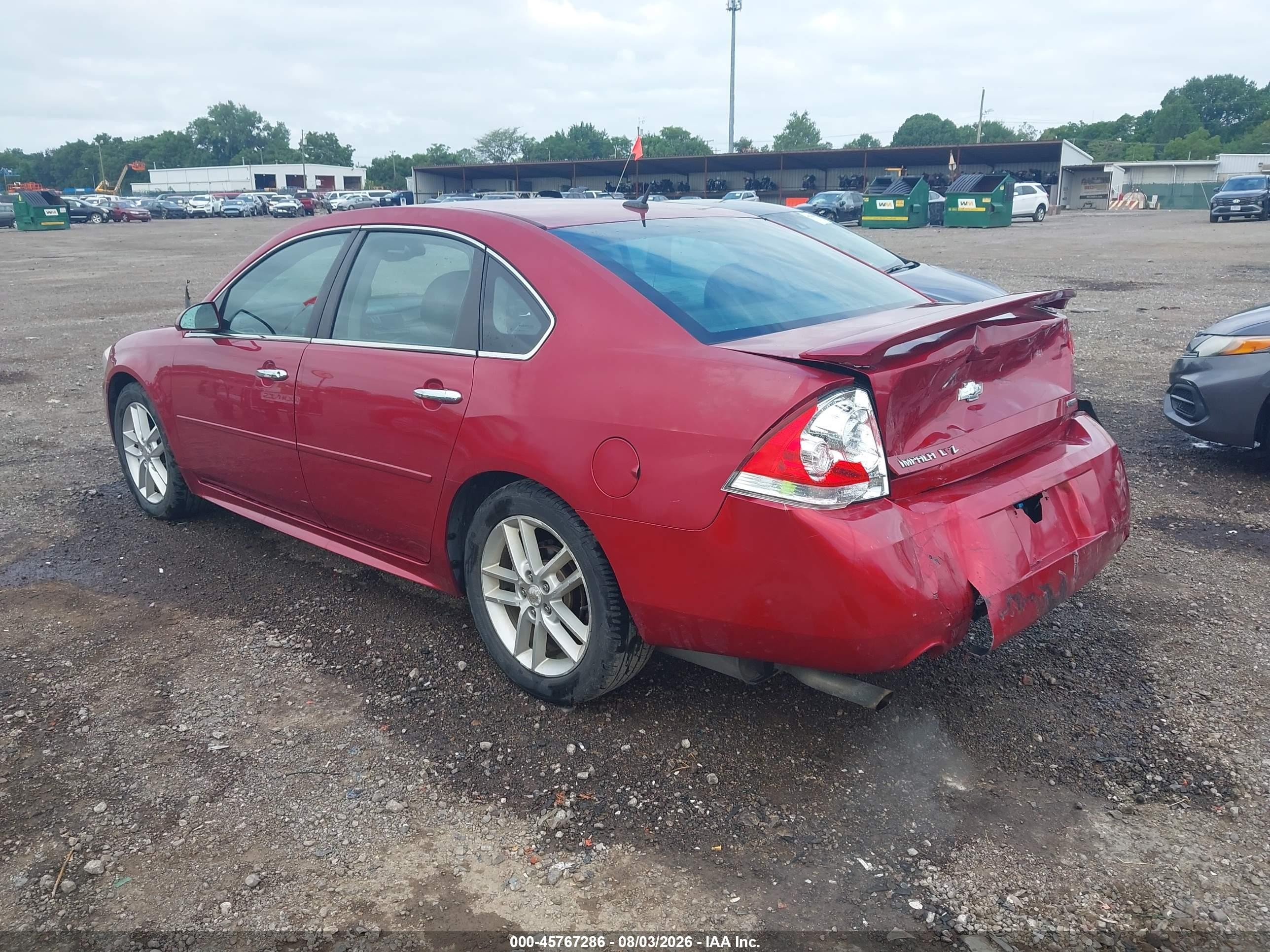 2015 Chevrolet Impala Limited Ltz Red vin: 2G1WC5E38F1119180