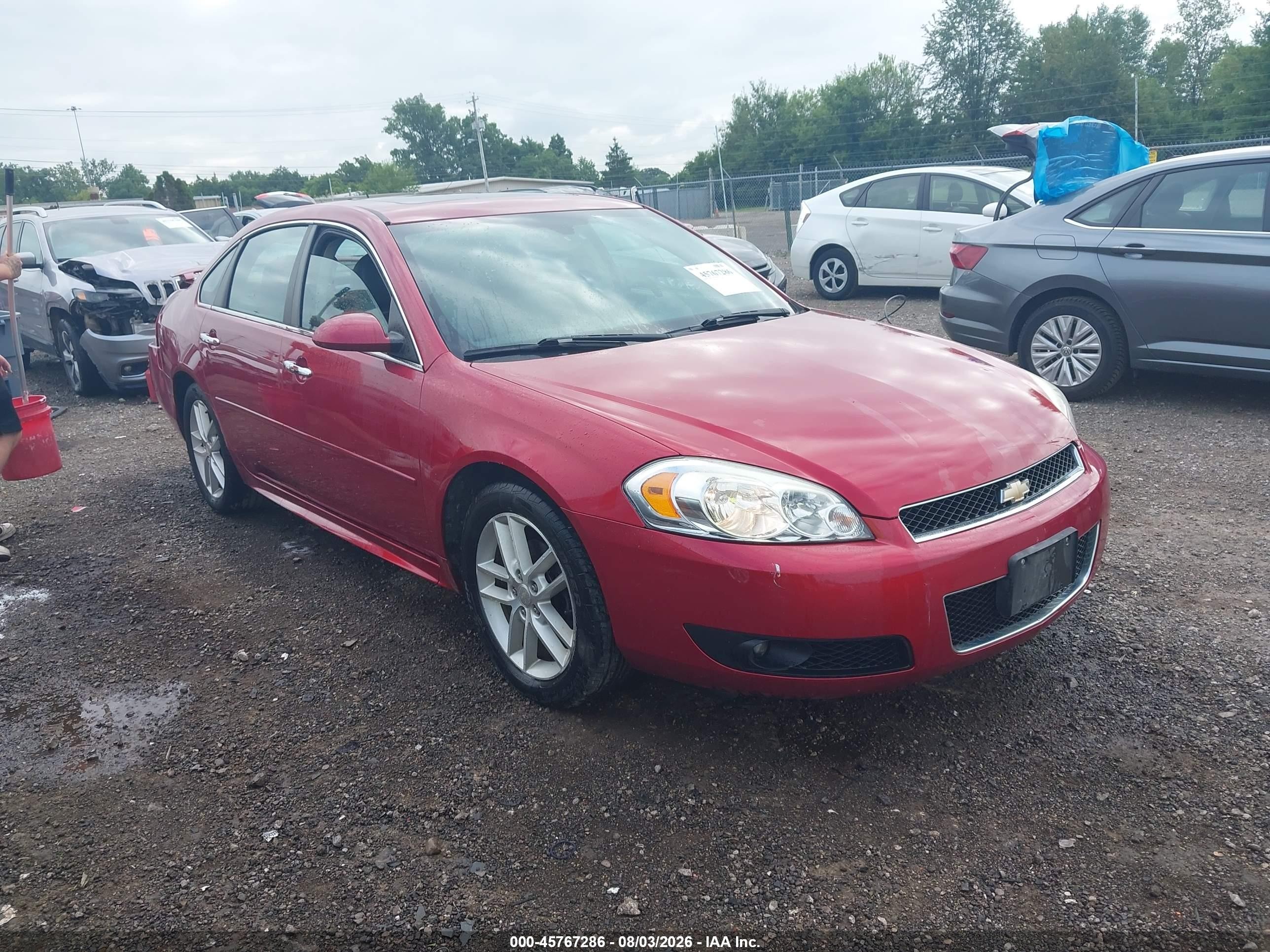 2015 Chevrolet Impala Limited Ltz Red vin: 2G1WC5E38F1119180