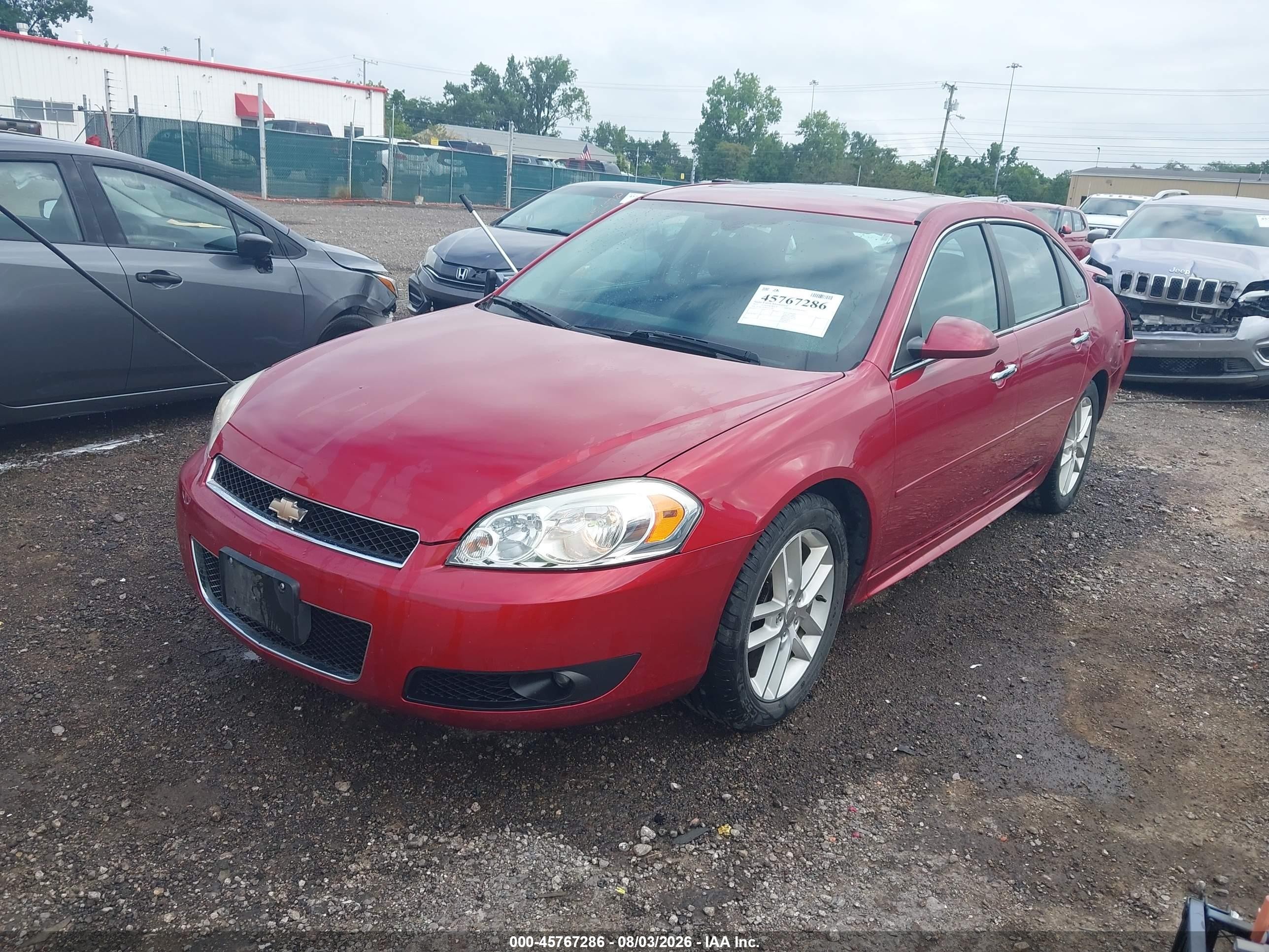 2015 Chevrolet Impala Limited Ltz Red vin: 2G1WC5E38F1119180