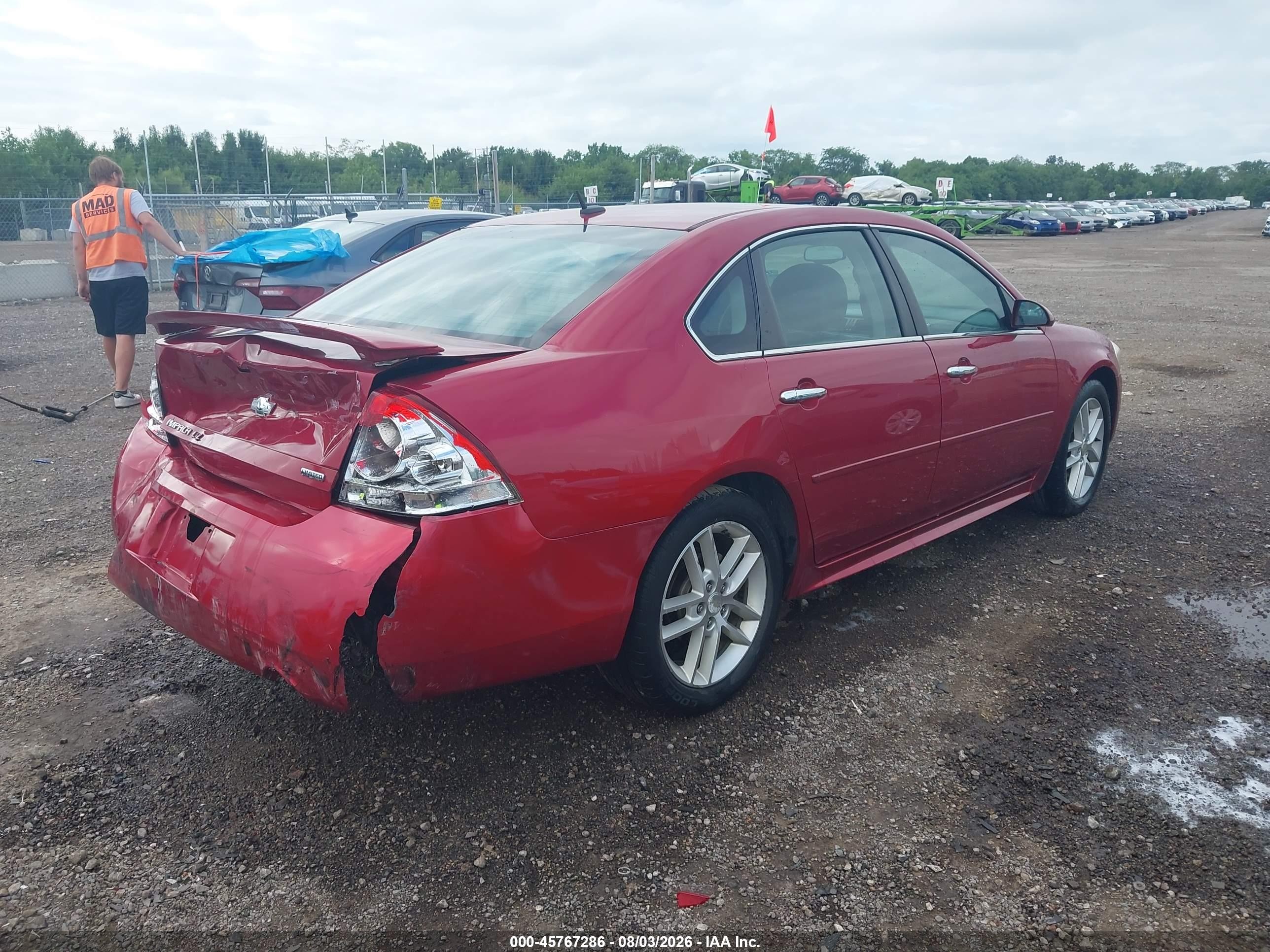 2015 Chevrolet Impala Limited Ltz Red vin: 2G1WC5E38F1119180