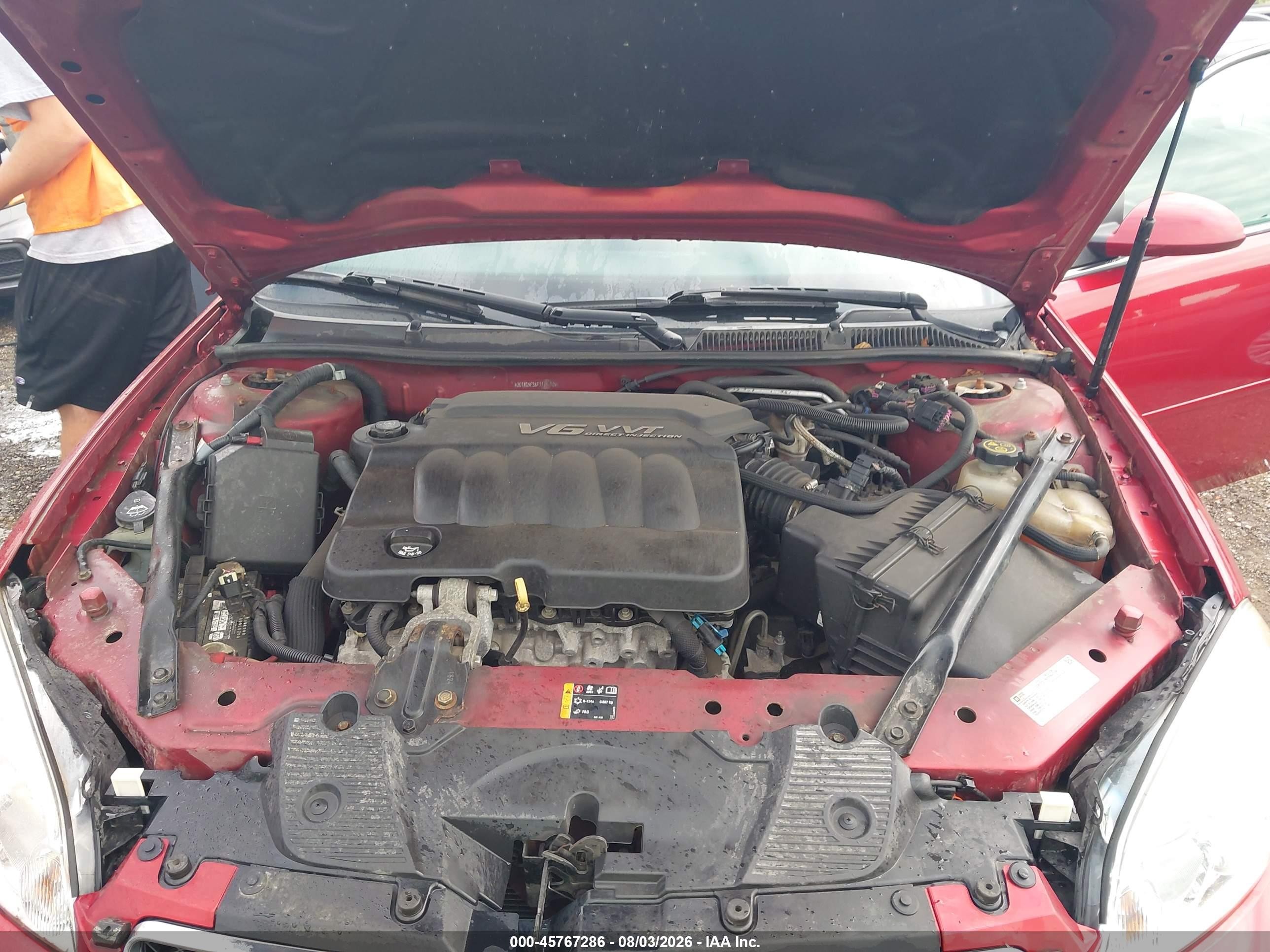 2015 Chevrolet Impala Limited Ltz Red vin: 2G1WC5E38F1119180