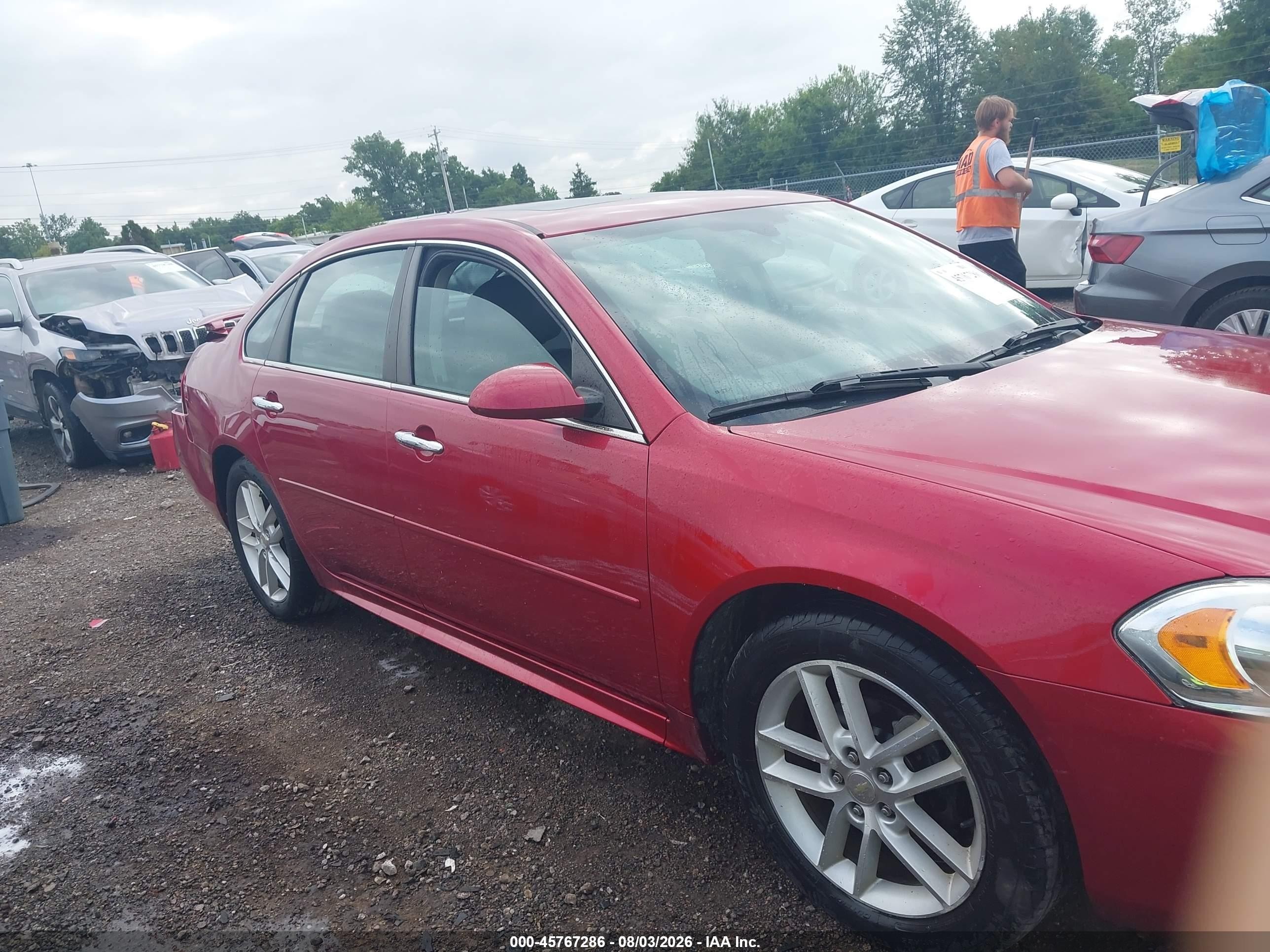 2015 Chevrolet Impala Limited Ltz Red vin: 2G1WC5E38F1119180