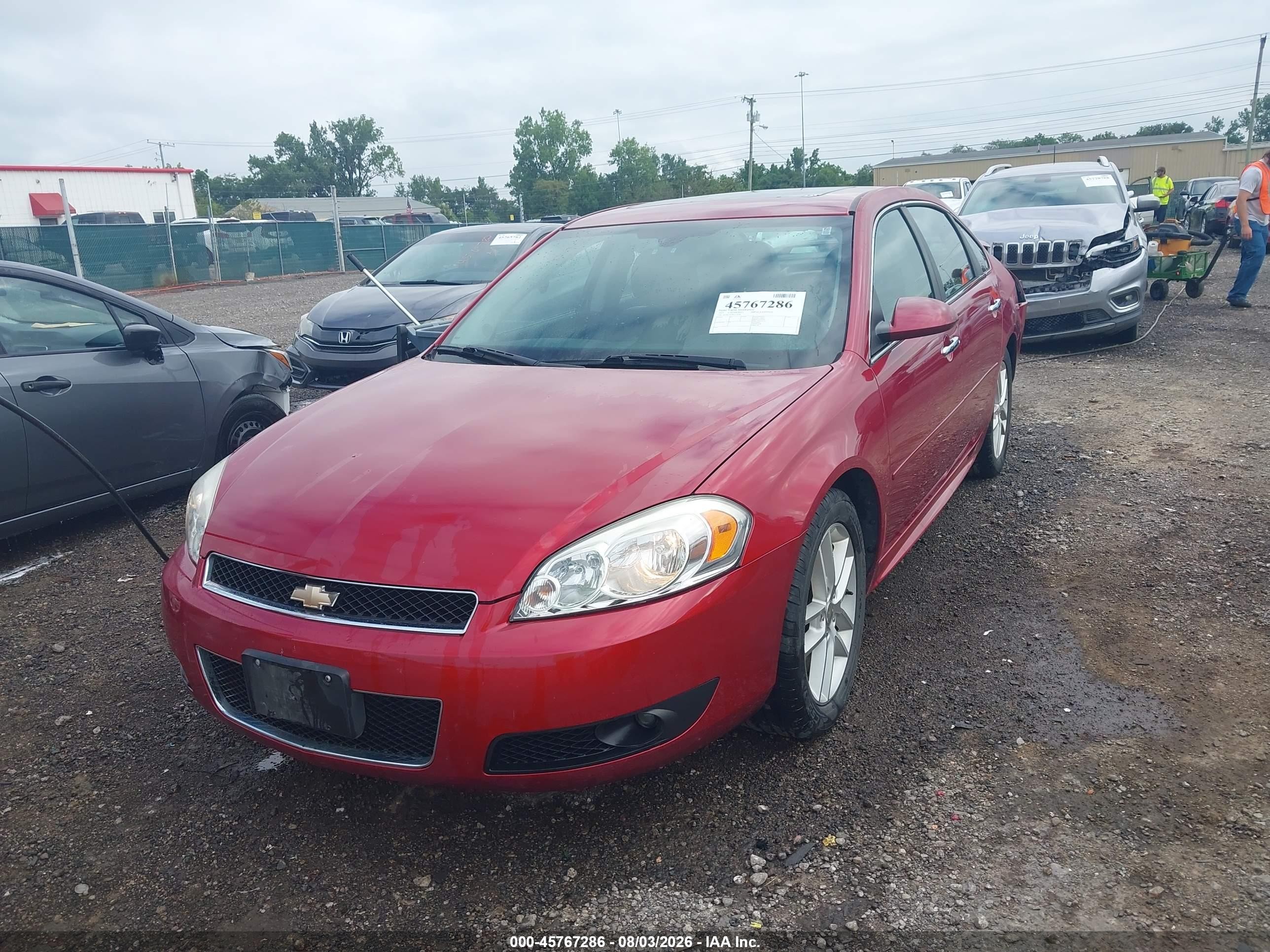 2015 Chevrolet Impala Limited Ltz Red vin: 2G1WC5E38F1119180