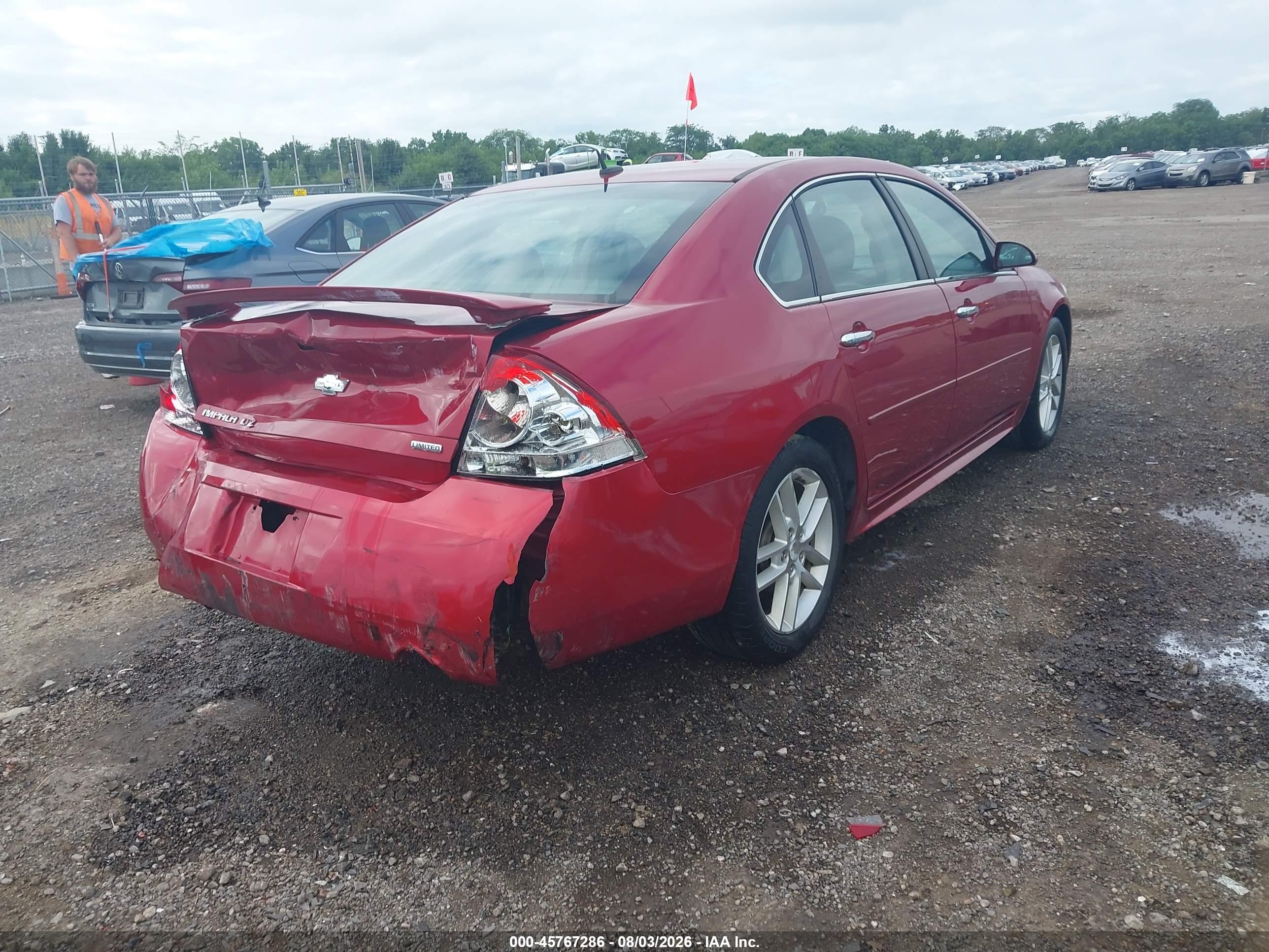 2015 Chevrolet Impala Limited Ltz Red vin: 2G1WC5E38F1119180