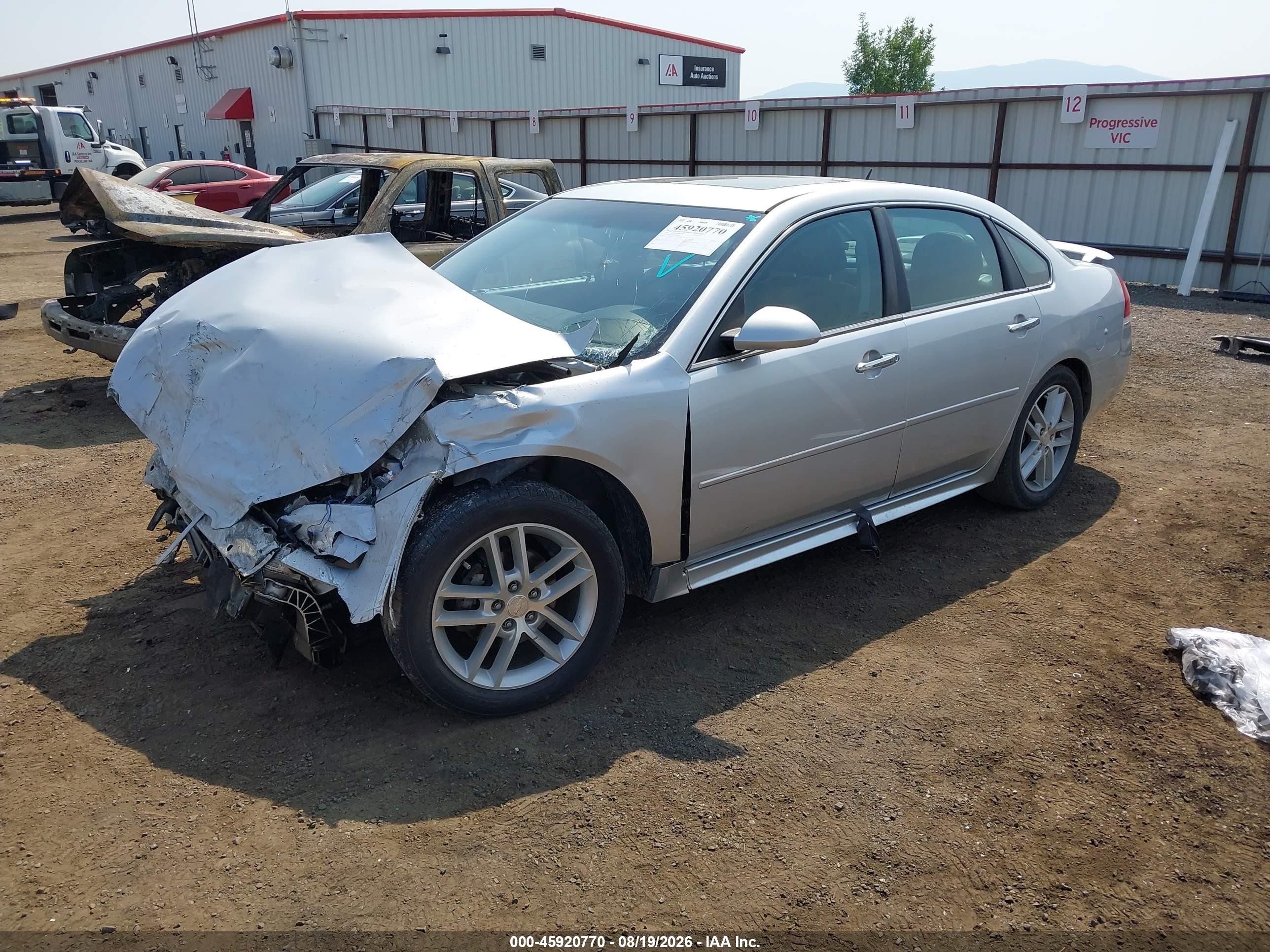 2013 Chevrolet Impala Ltz Silver vin: 2G1WC5E39D1114809