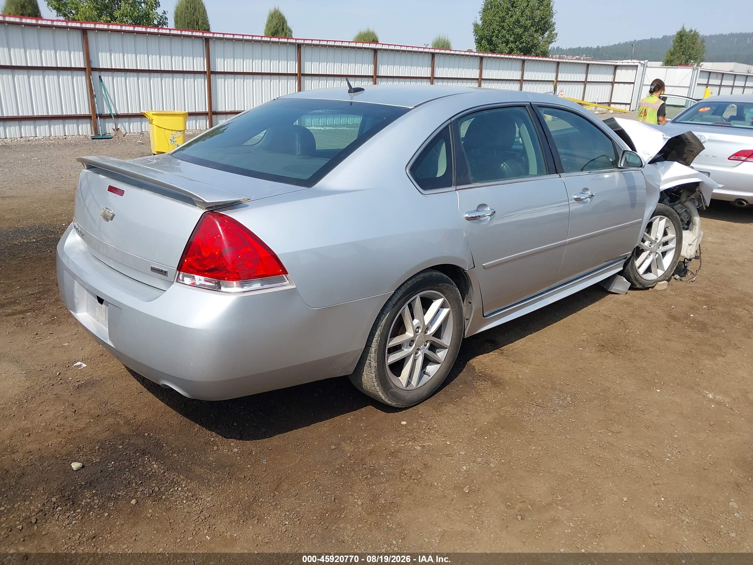 2013 Chevrolet Impala Ltz Silver vin: 2G1WC5E39D1114809