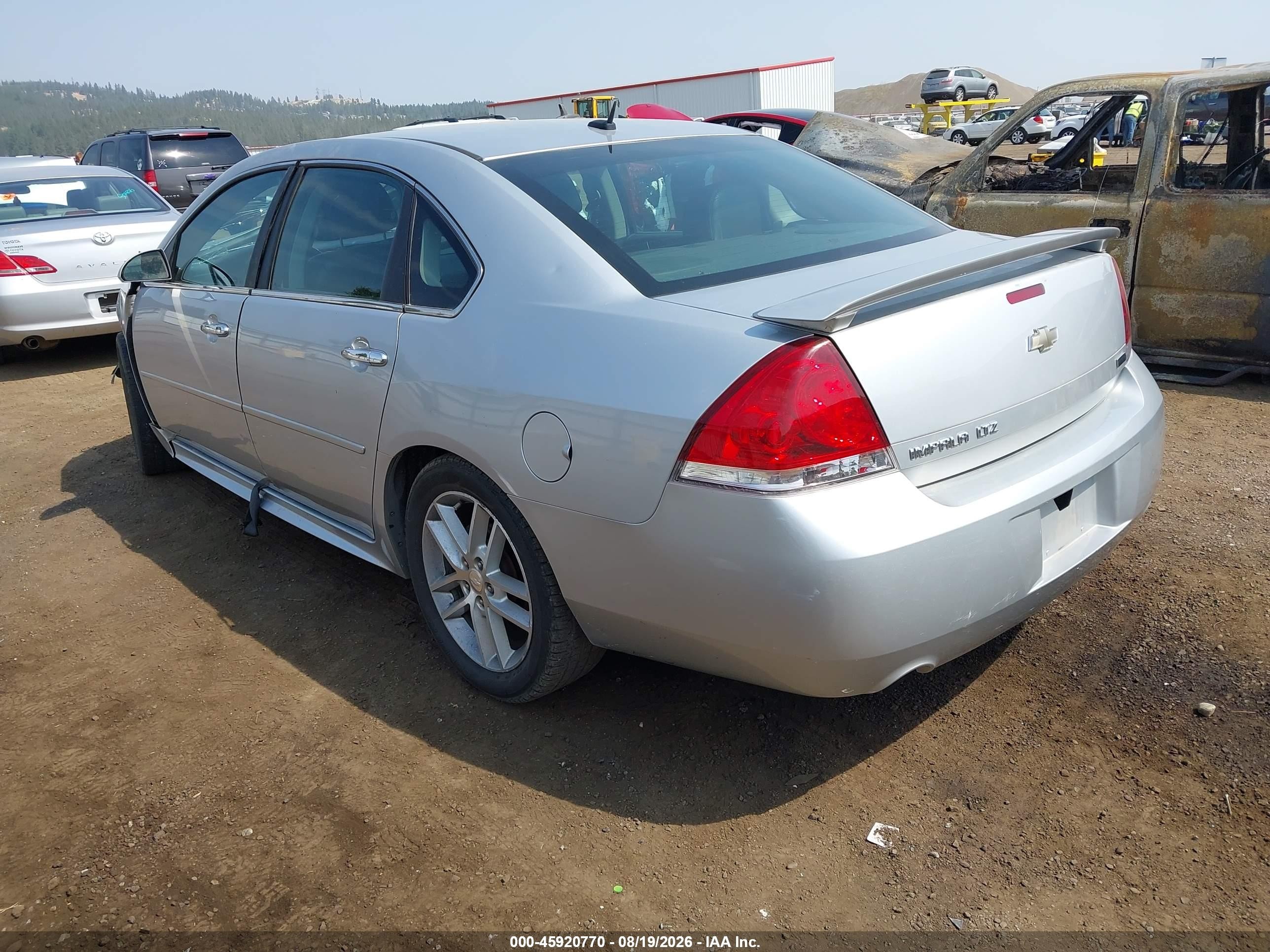 2013 Chevrolet Impala Ltz Silver vin: 2G1WC5E39D1114809