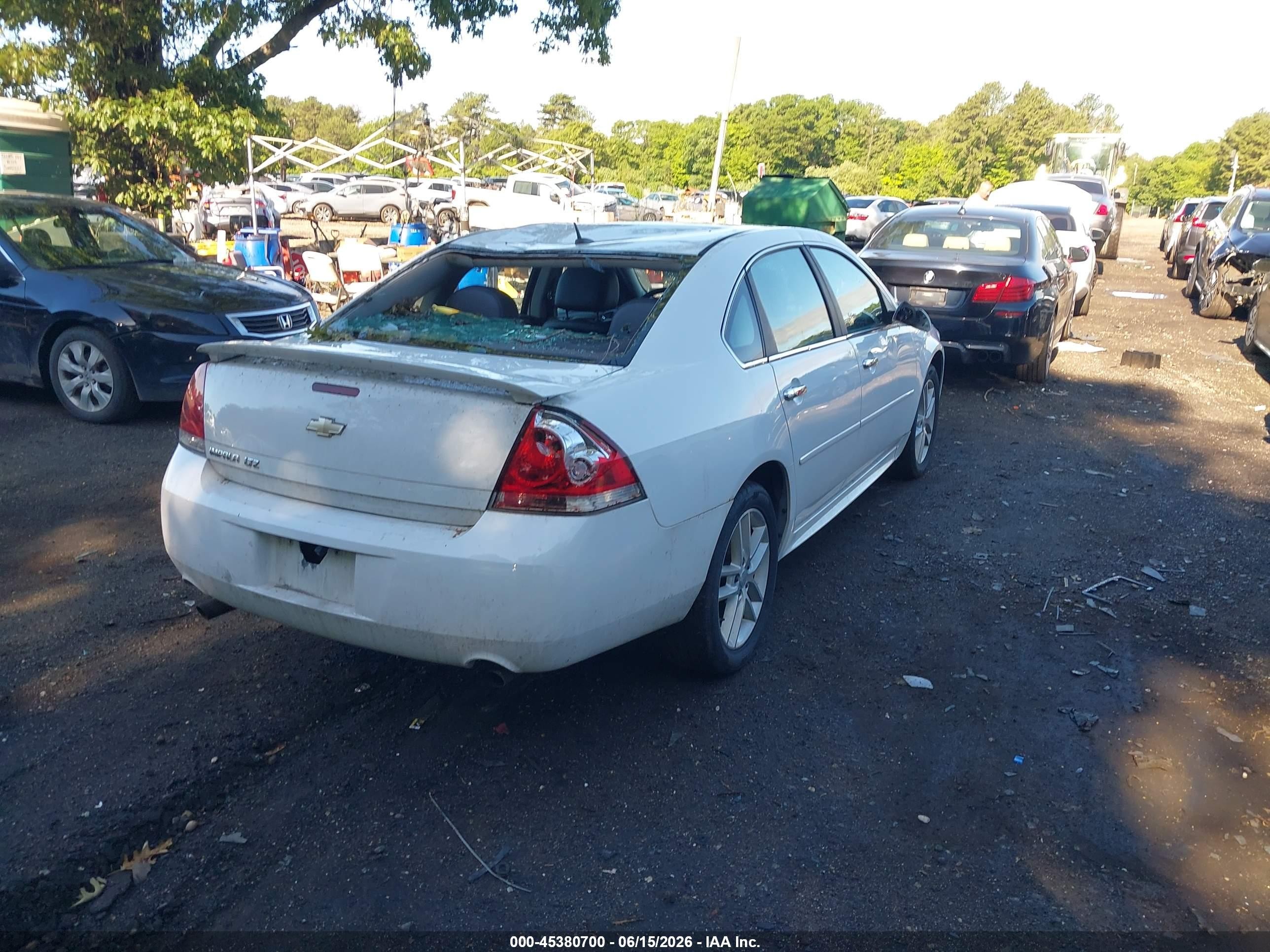 2013 Chevrolet Impala Ltz White vin: 2G1WC5E39D1127933
