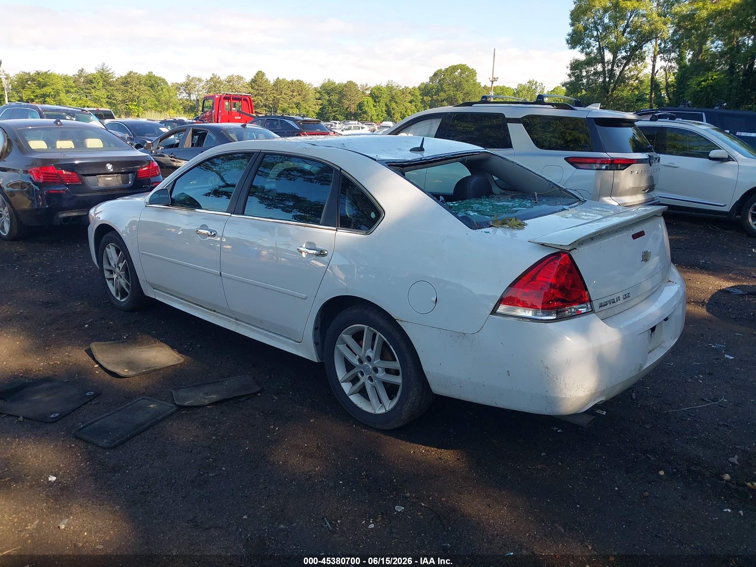 2013 Chevrolet Impala Ltz White vin: 2G1WC5E39D1127933