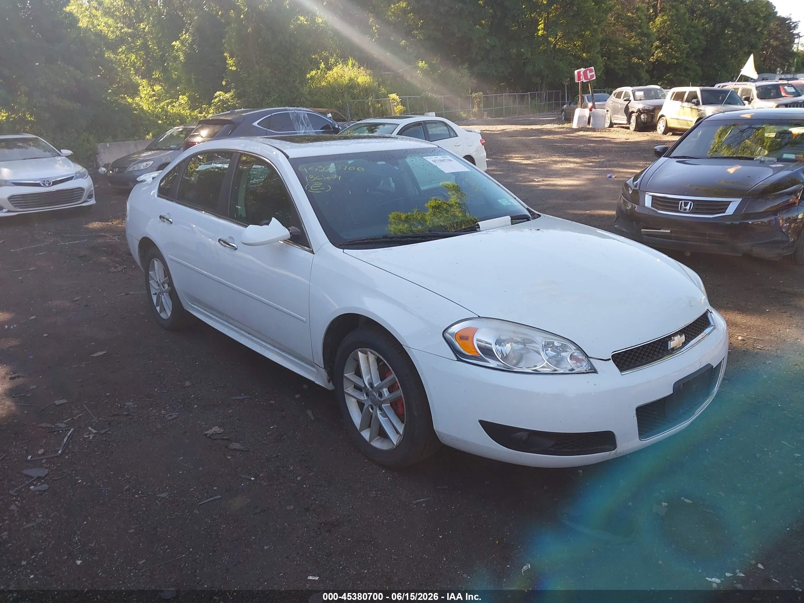 2013 Chevrolet Impala Ltz White vin: 2G1WC5E39D1127933