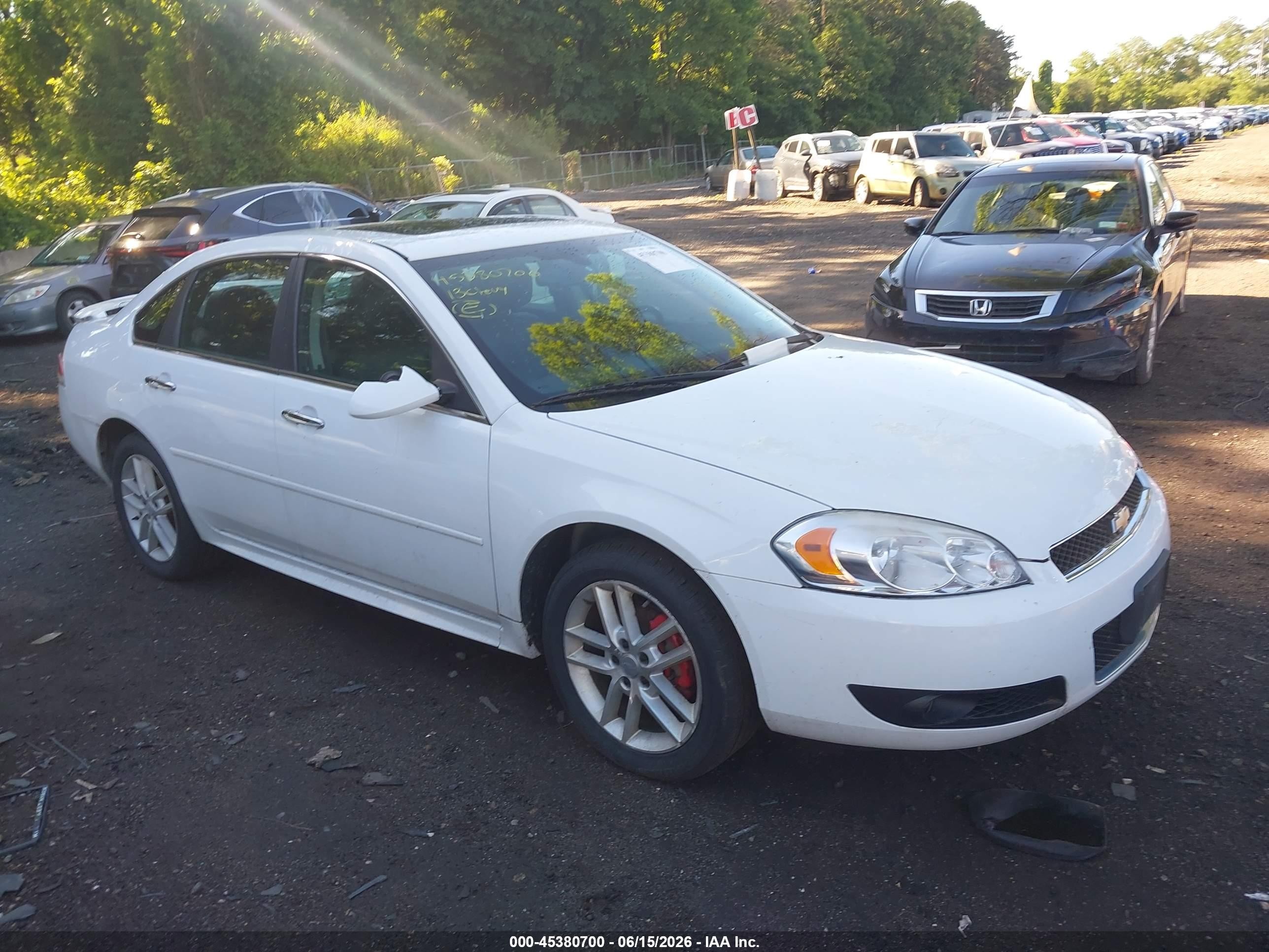 2013 Chevrolet Impala Ltz White vin: 2G1WC5E39D1127933