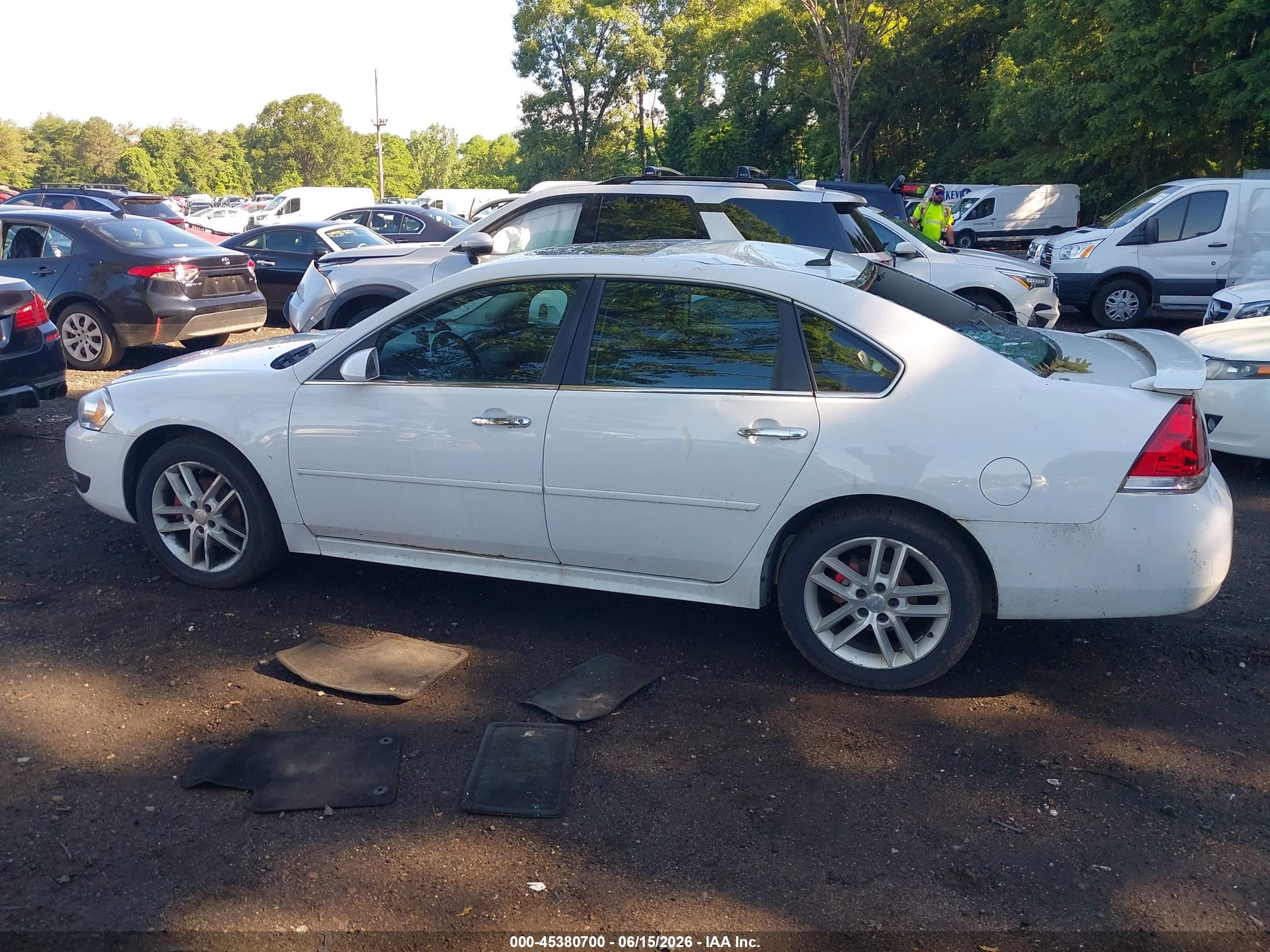 2013 Chevrolet Impala Ltz White vin: 2G1WC5E39D1127933