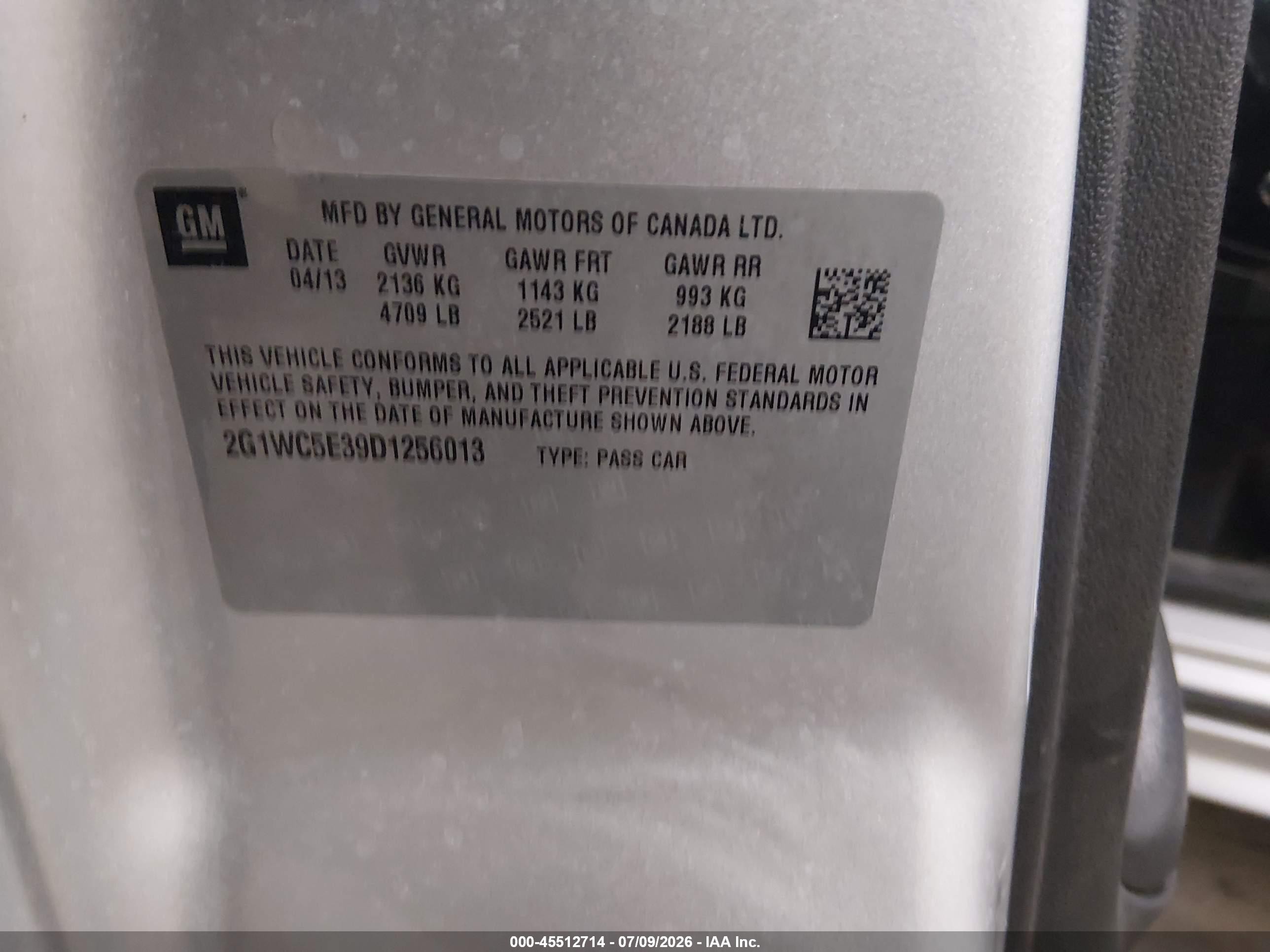 2013 Chevrolet Impala Ltz Silver vin: 2G1WC5E39D1256013