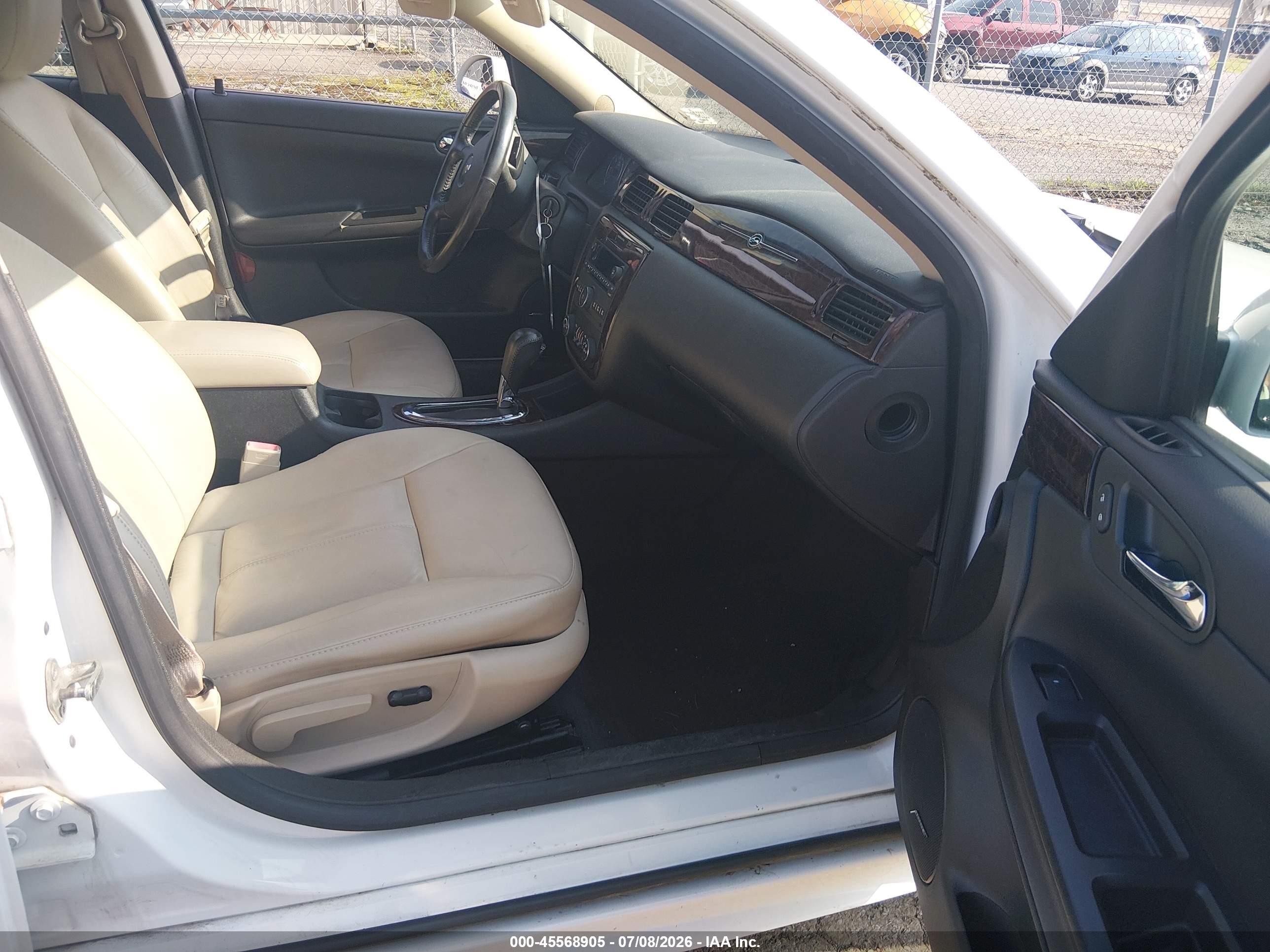 2013 Chevrolet Impala Ltz White vin: 2G1WC5E39D1258957