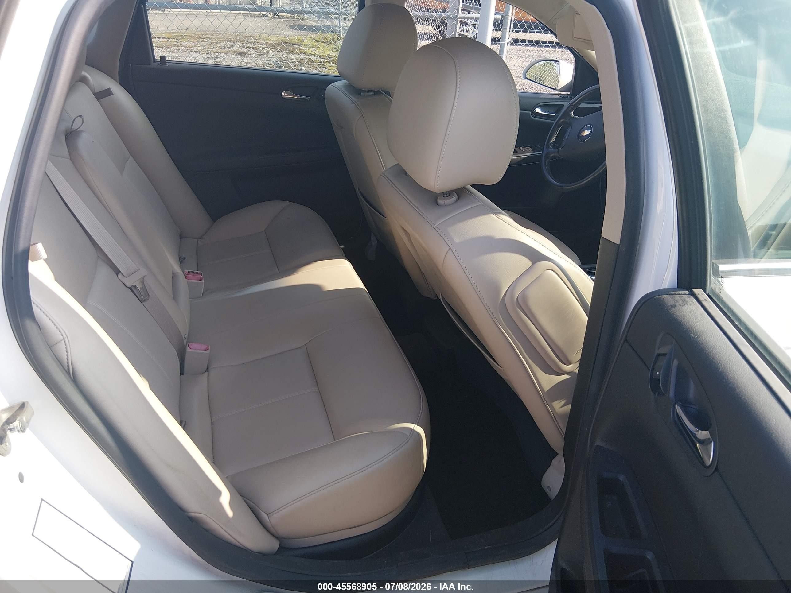 2013 Chevrolet Impala Ltz White vin: 2G1WC5E39D1258957