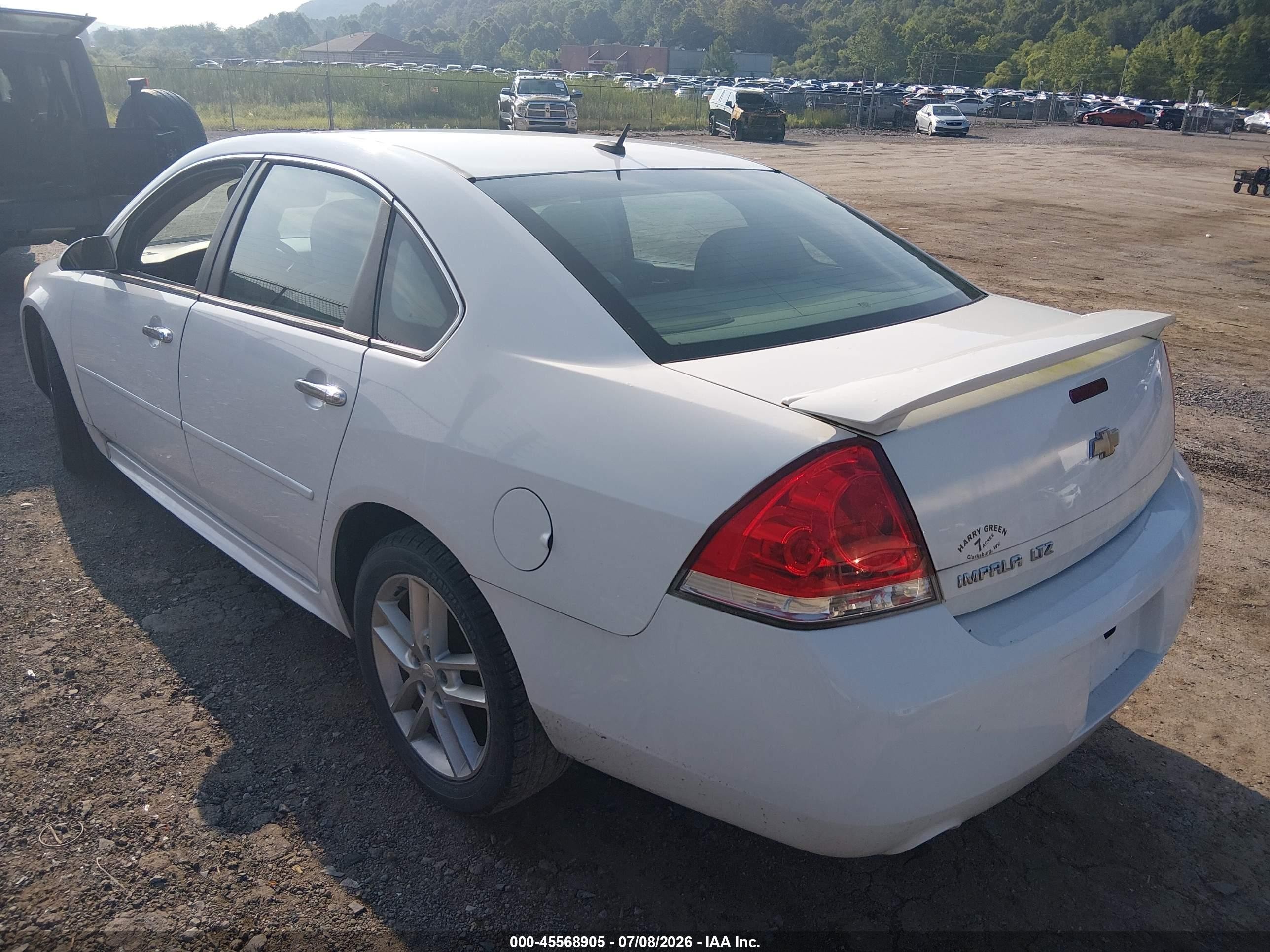 2013 Chevrolet Impala Ltz White vin: 2G1WC5E39D1258957