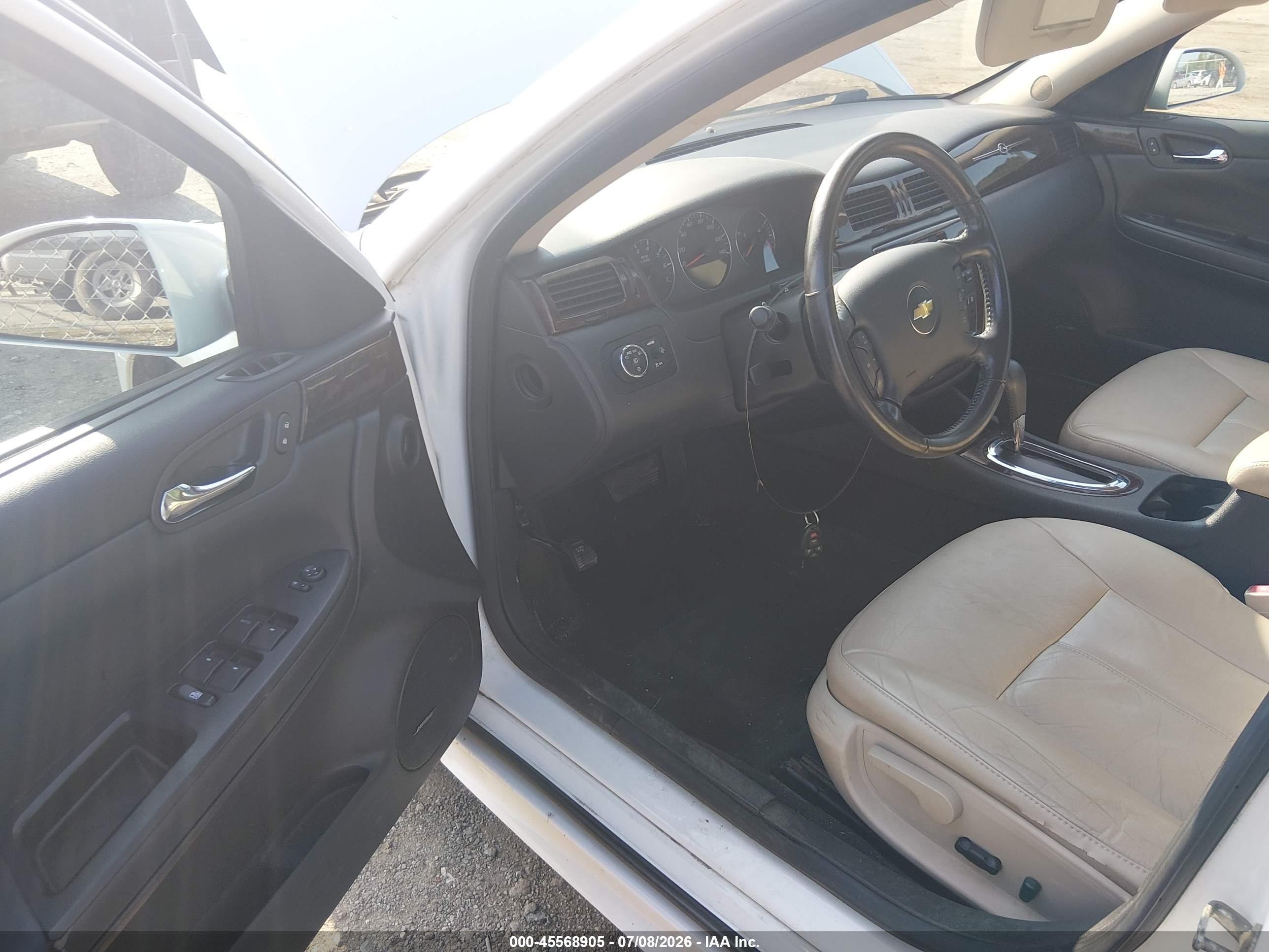 2013 Chevrolet Impala Ltz White vin: 2G1WC5E39D1258957