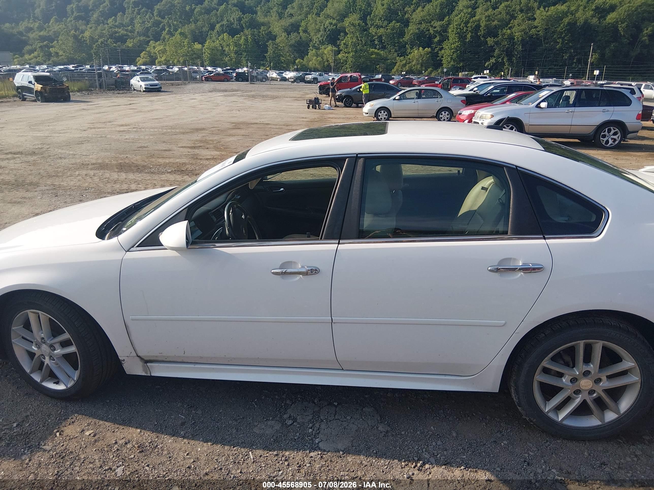 2013 Chevrolet Impala Ltz White vin: 2G1WC5E39D1258957