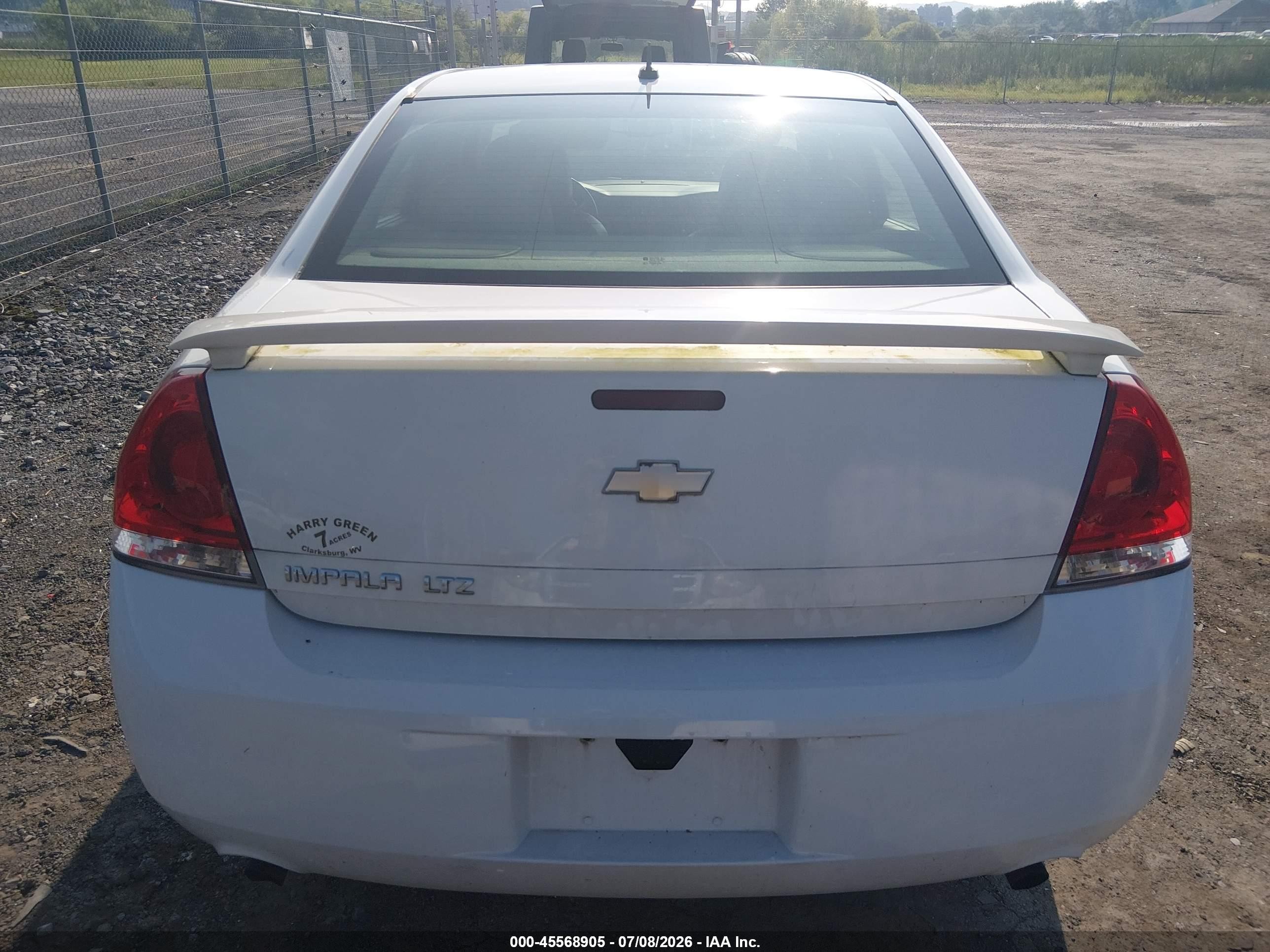 2013 Chevrolet Impala Ltz White vin: 2G1WC5E39D1258957