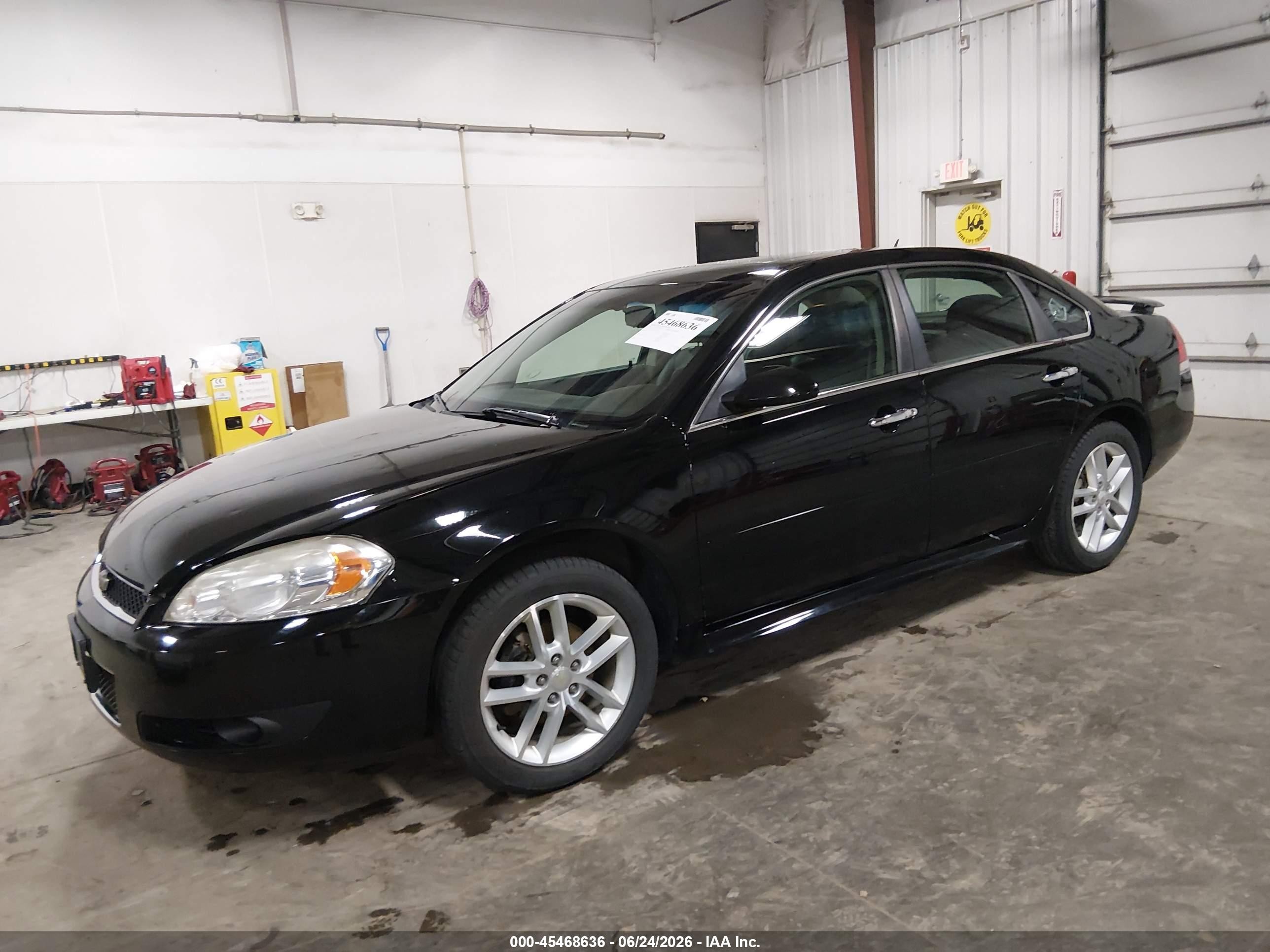2014 Chevrolet Impala Limited Ltz Black vin: 2G1WC5E39E1115007