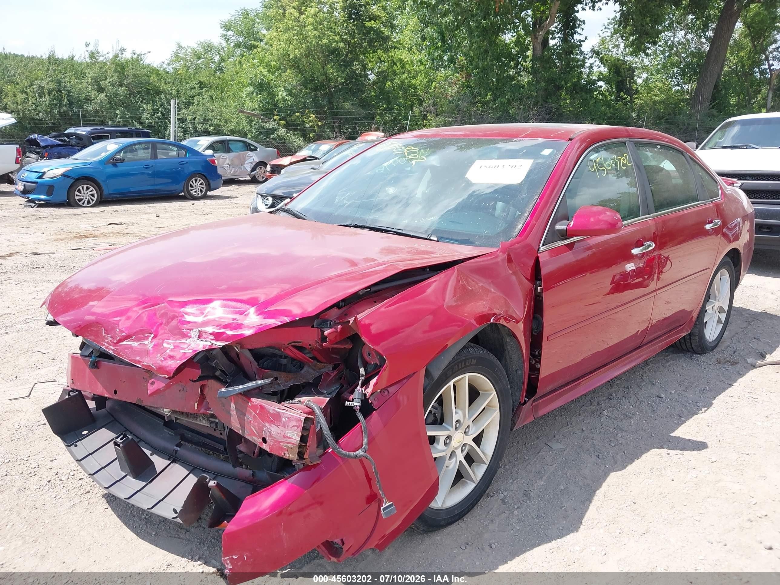 2015 Chevrolet Impala Limited Ltz Red vin: 2G1WC5E39F1123108