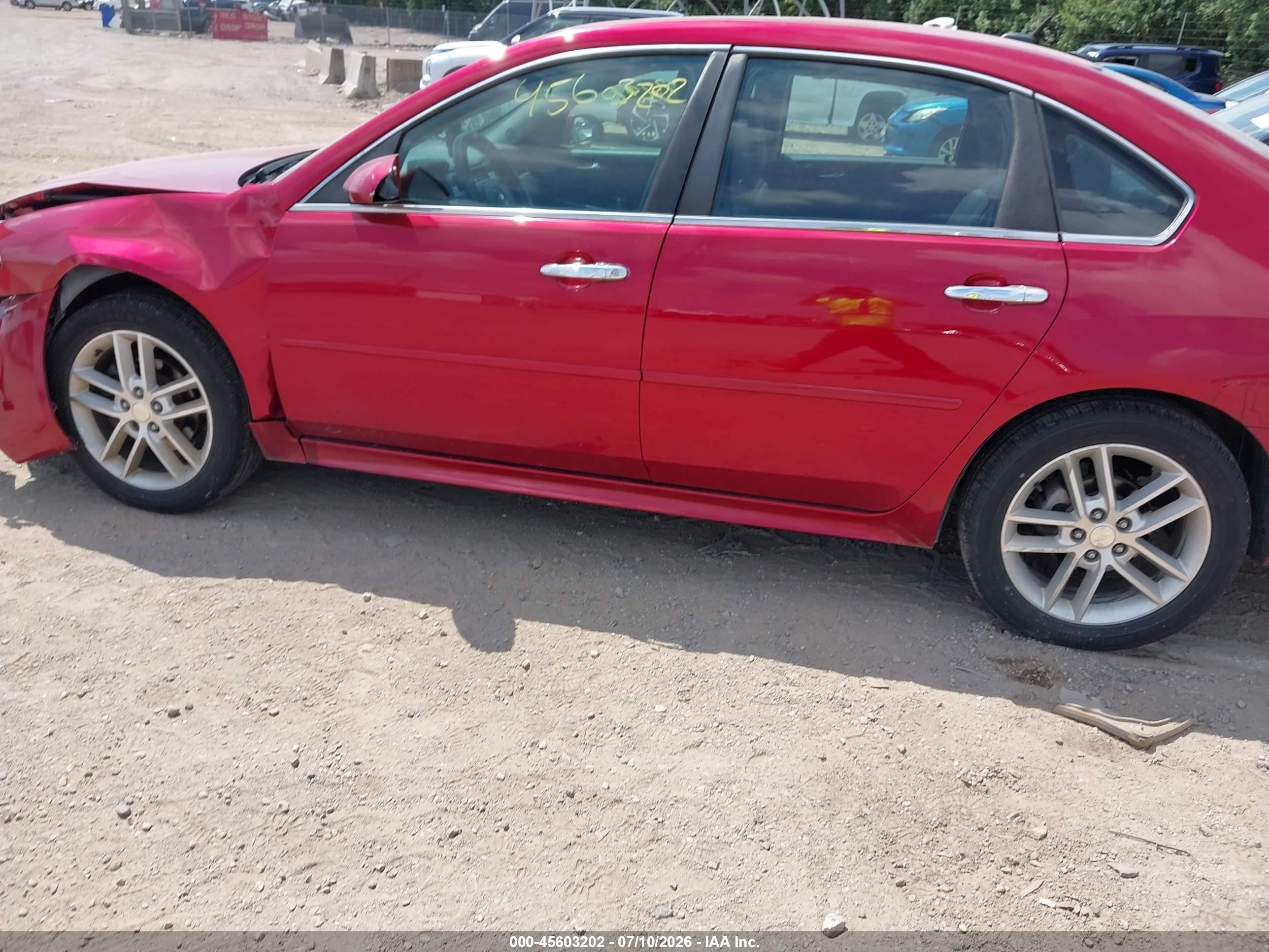 2015 Chevrolet Impala Limited Ltz Red vin: 2G1WC5E39F1123108