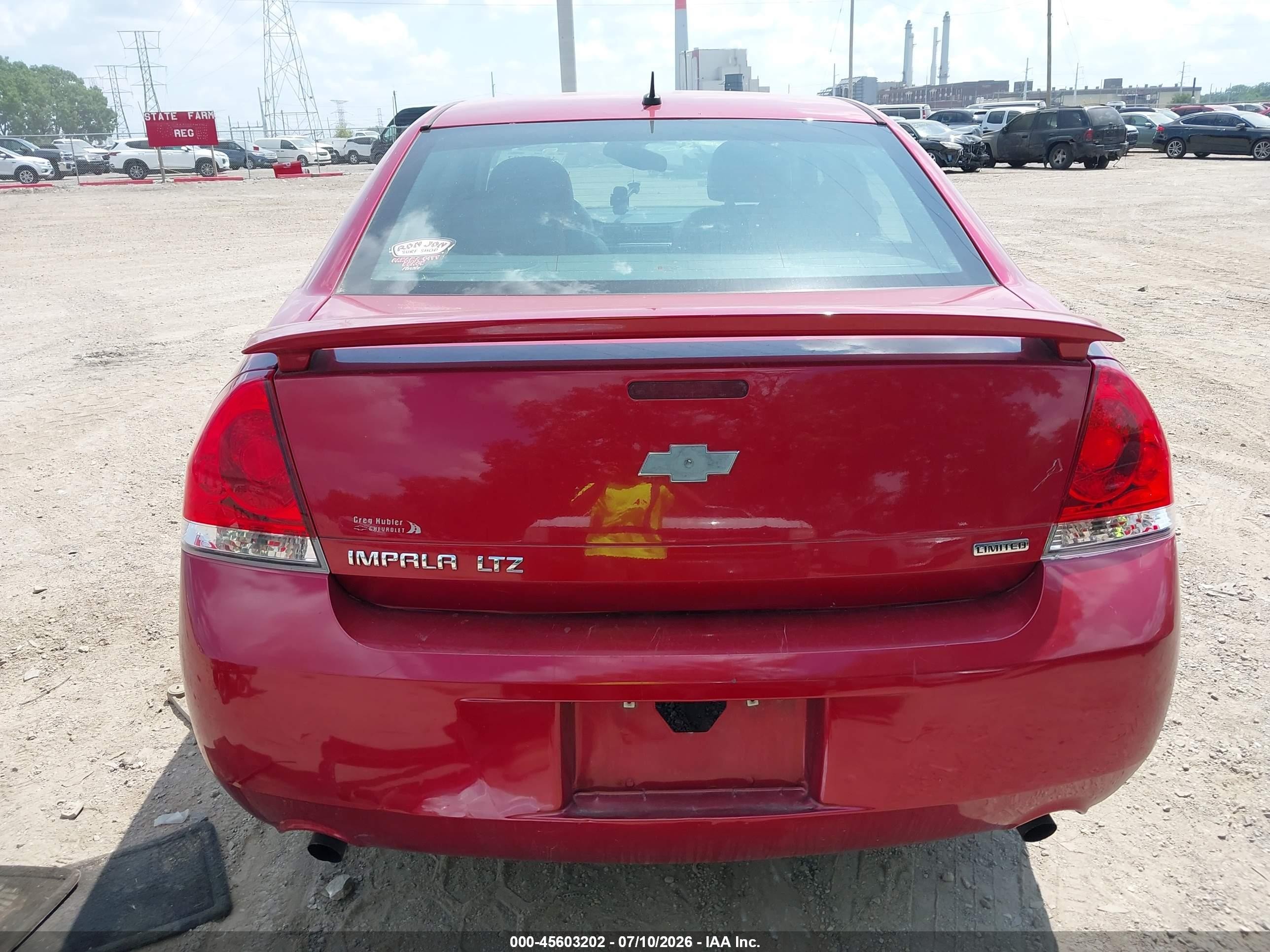 2015 Chevrolet Impala Limited Ltz Red vin: 2G1WC5E39F1123108