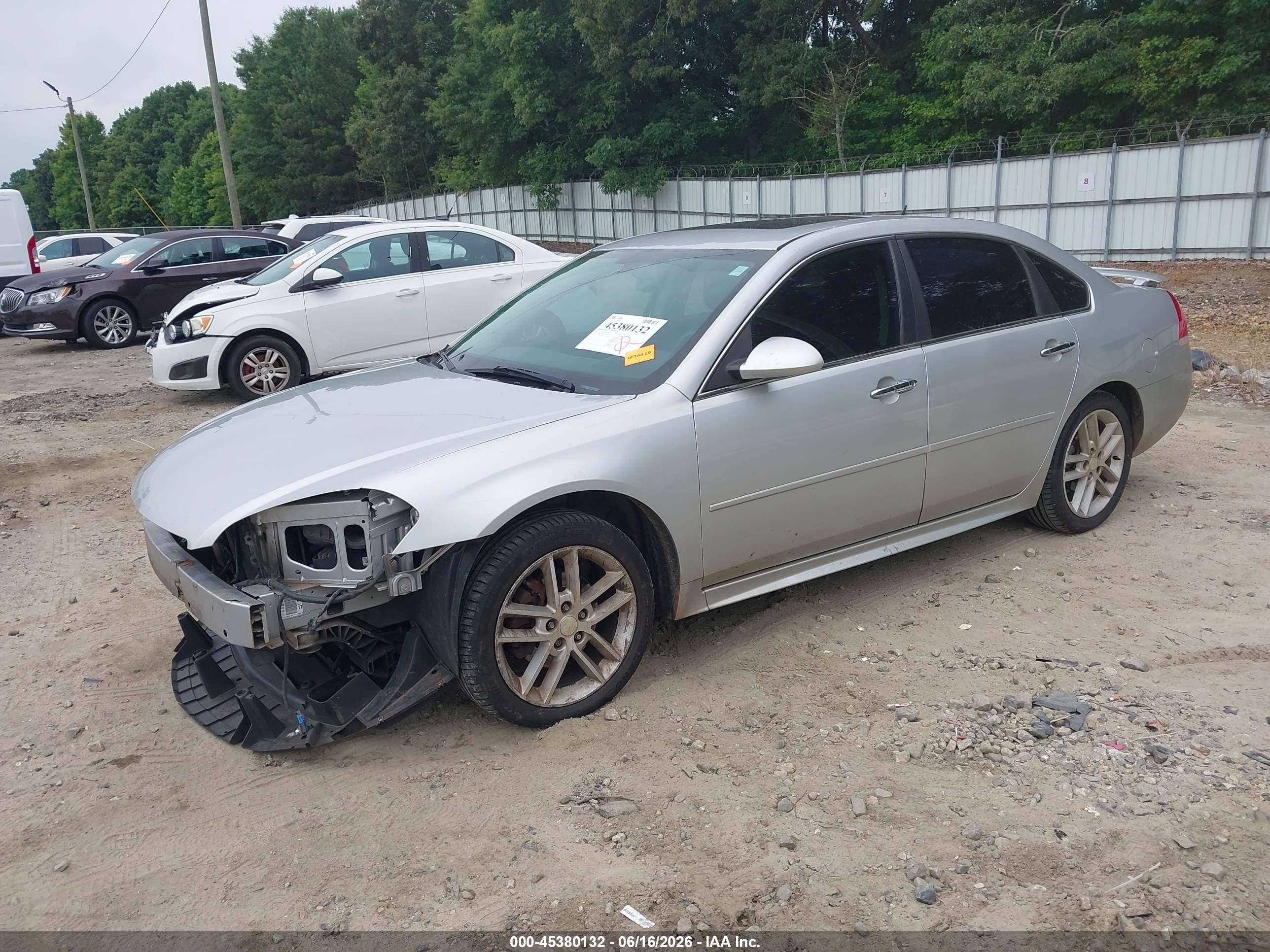 2015 Chevrolet Impala Limited Ltz Silver vin: 2G1WC5E39F1135890