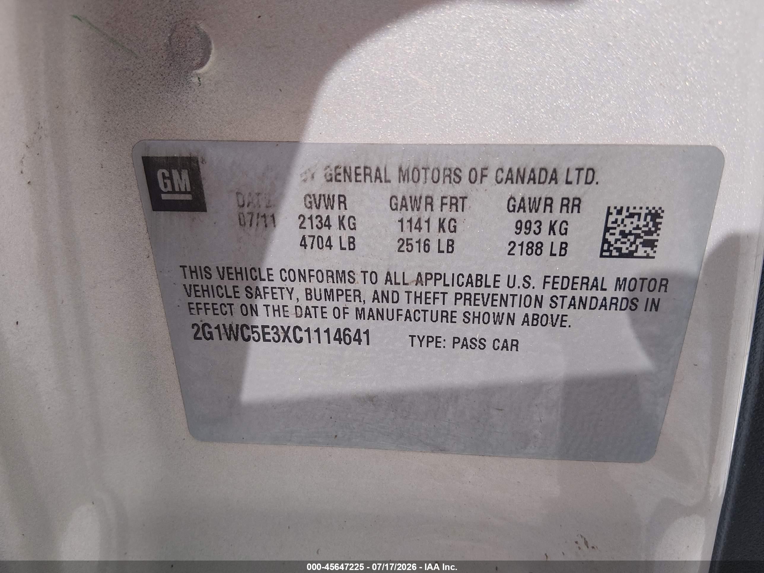 2012 Chevrolet Impala Ltz Золотой vin: 2G1WC5E3XC1114641