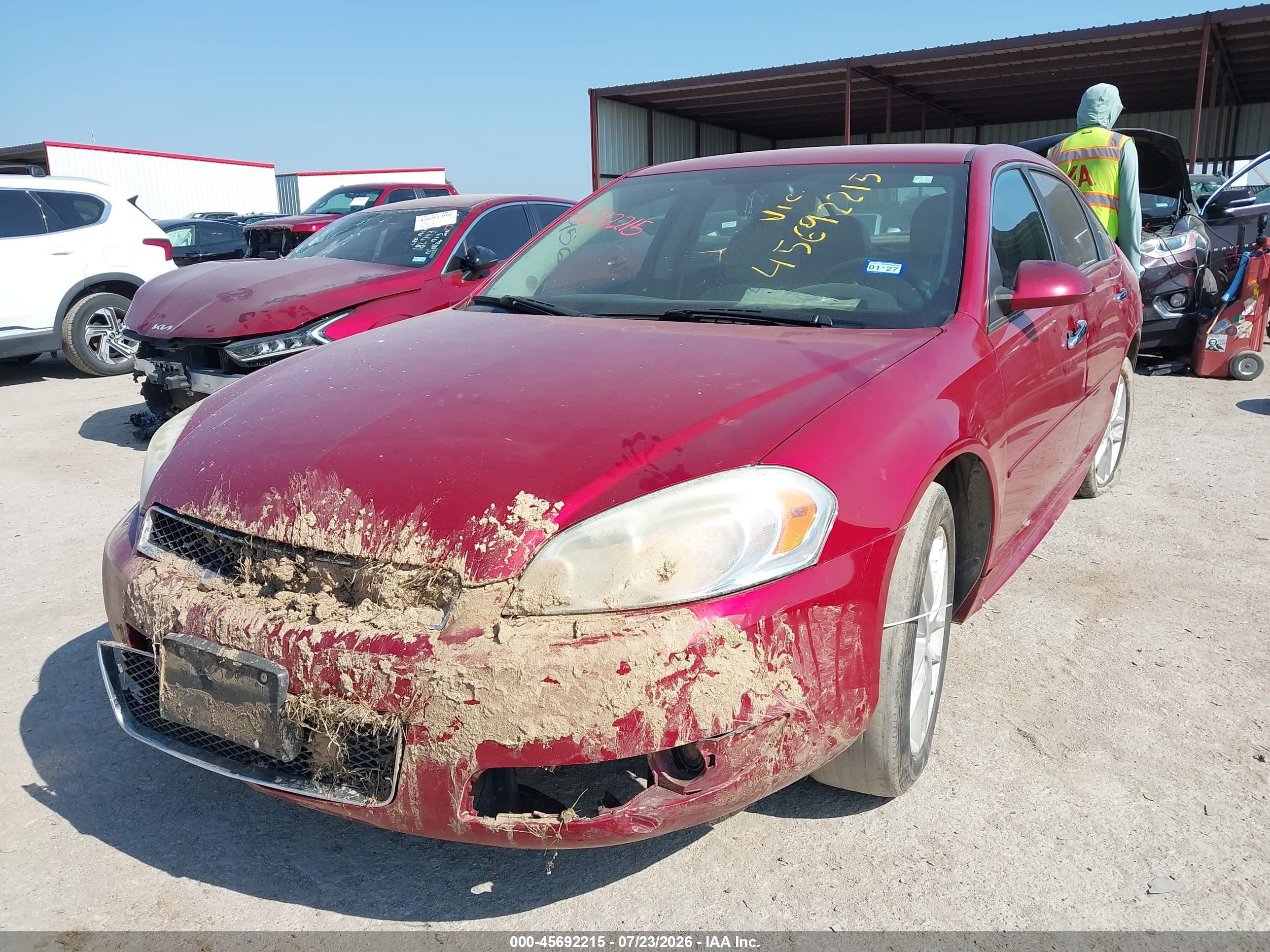 2012 Chevrolet Impala Ltz Red vin: 2G1WC5E3XC1264751