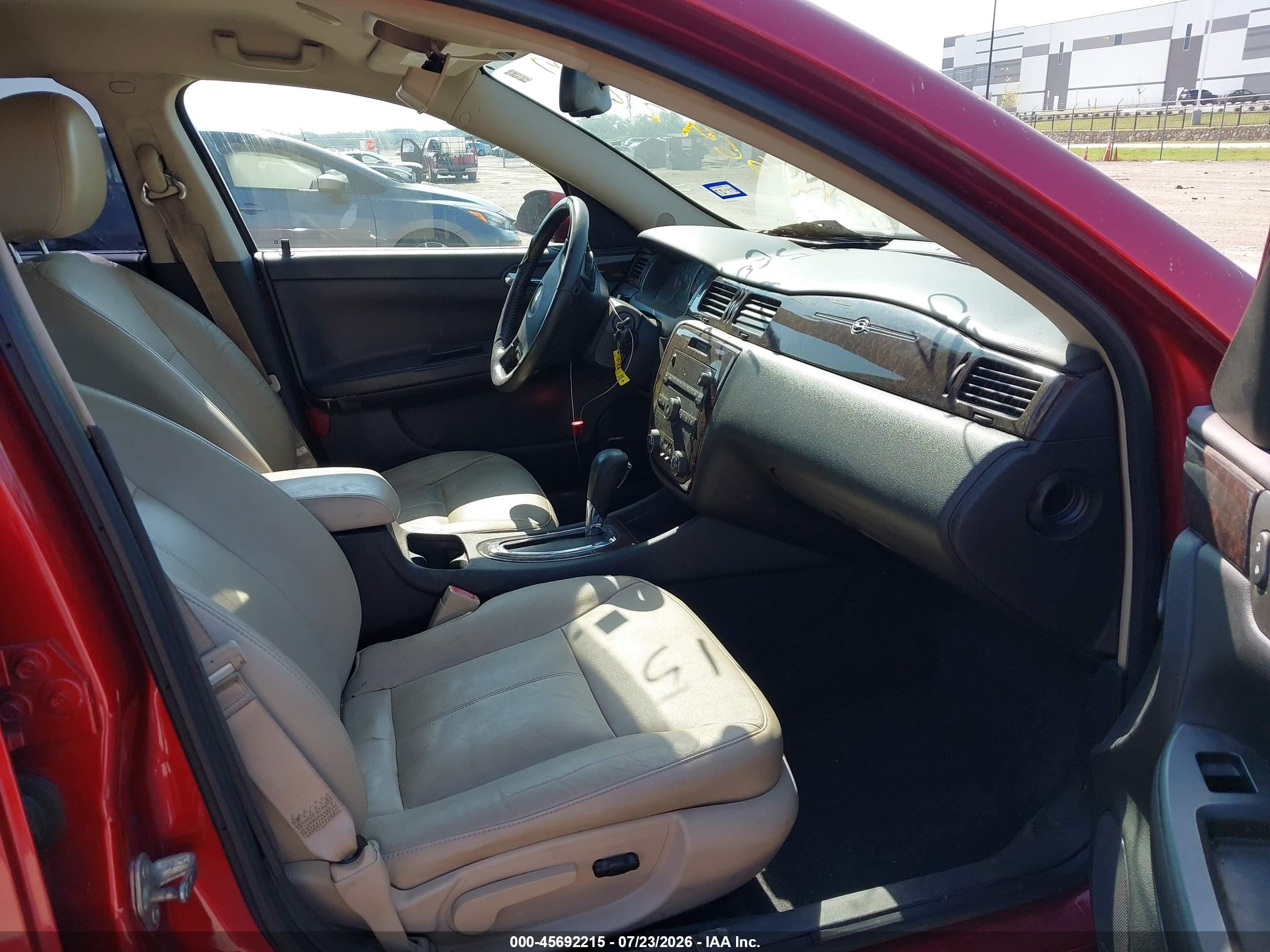 2012 Chevrolet Impala Ltz Red vin: 2G1WC5E3XC1264751
