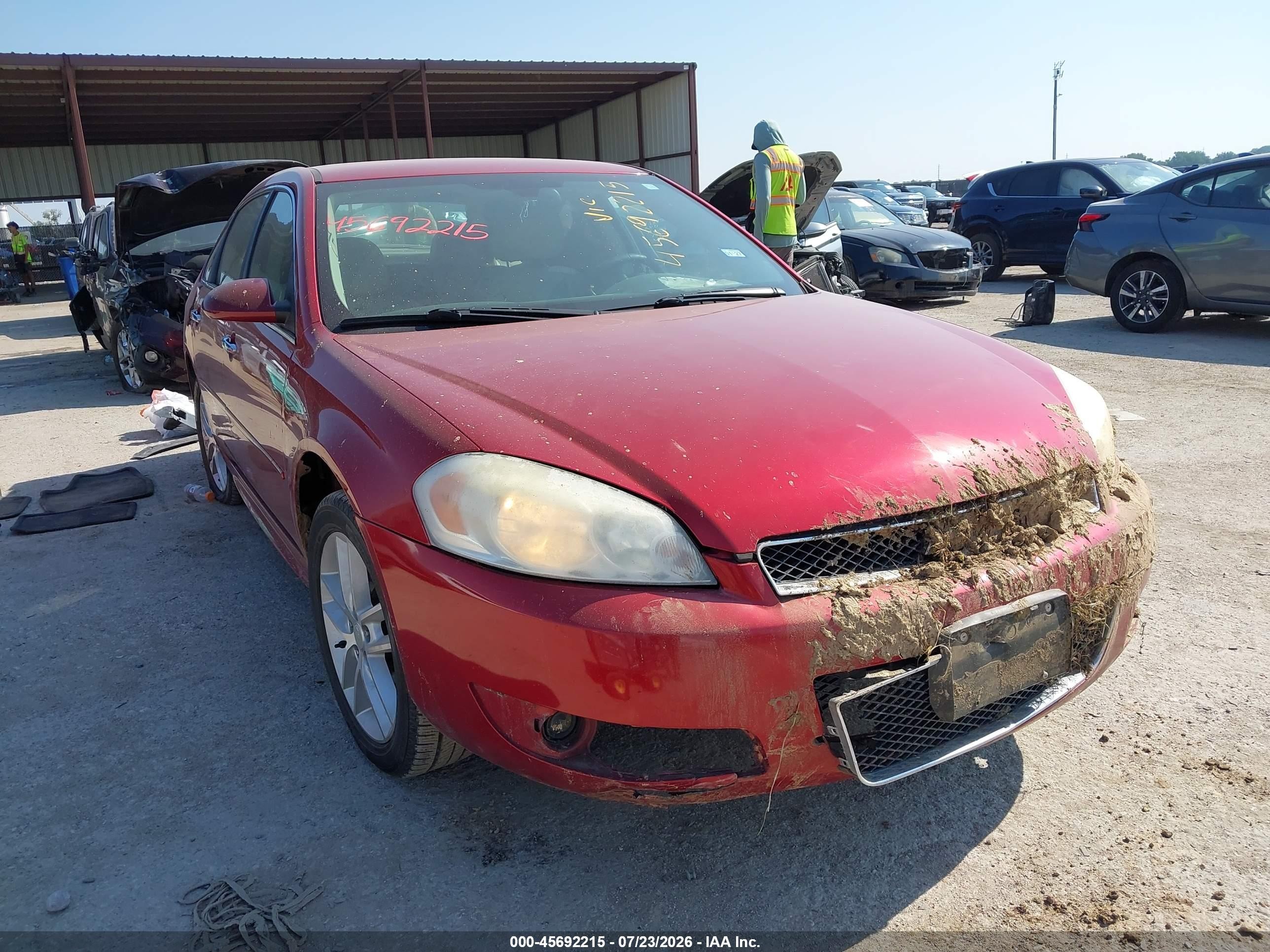 2012 Chevrolet Impala Ltz Red vin: 2G1WC5E3XC1264751