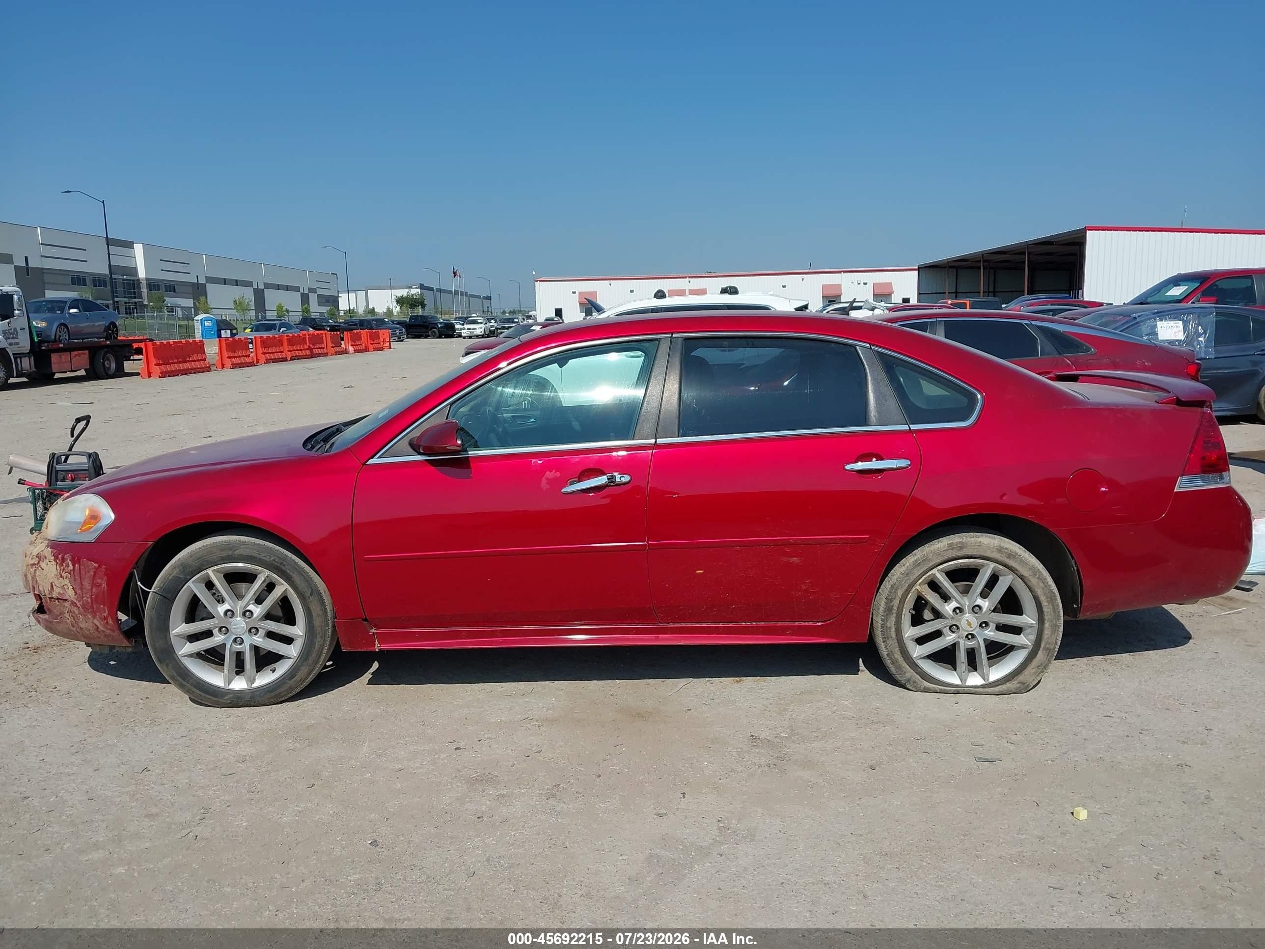 2012 Chevrolet Impala Ltz Red vin: 2G1WC5E3XC1264751