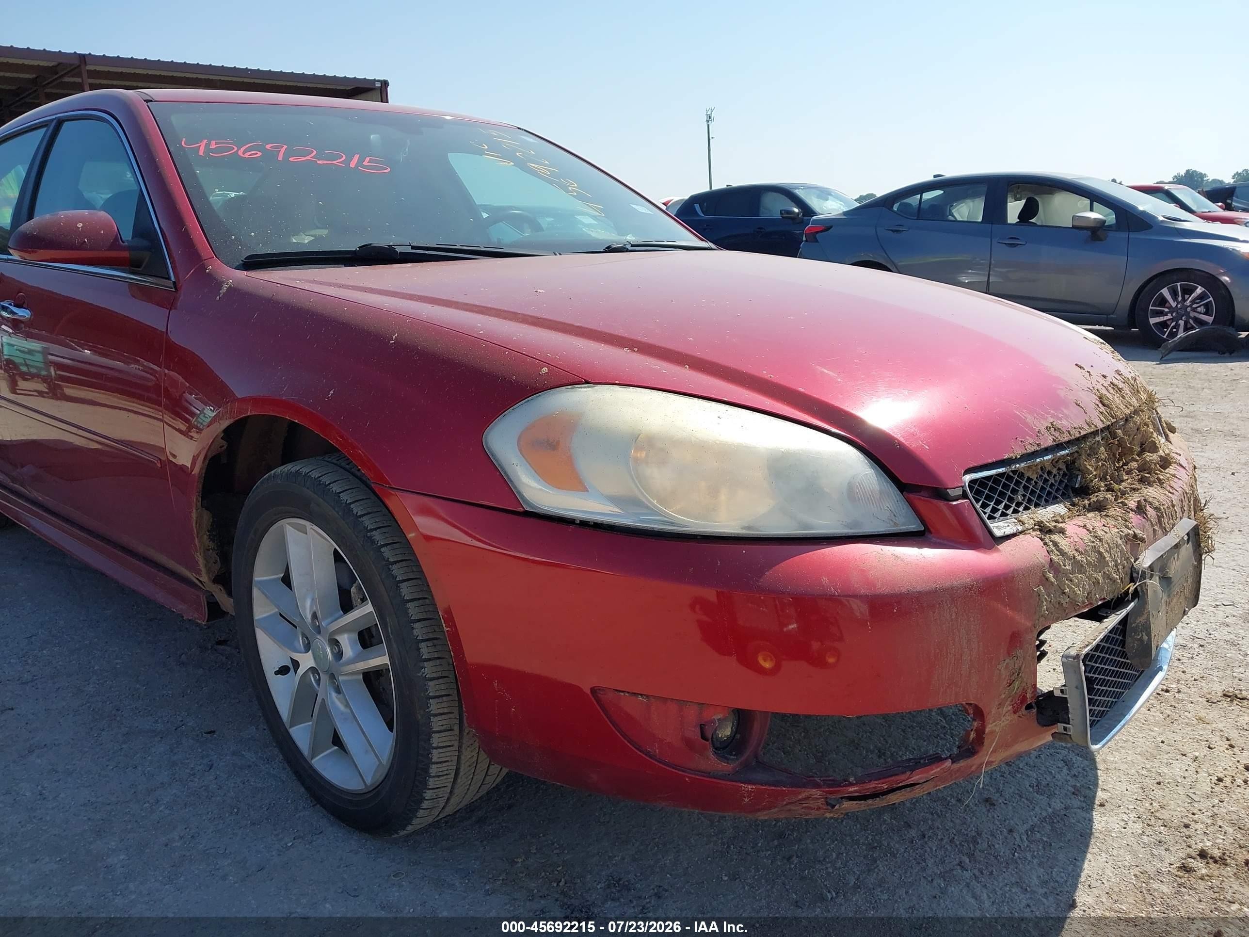 2012 Chevrolet Impala Ltz Red vin: 2G1WC5E3XC1264751