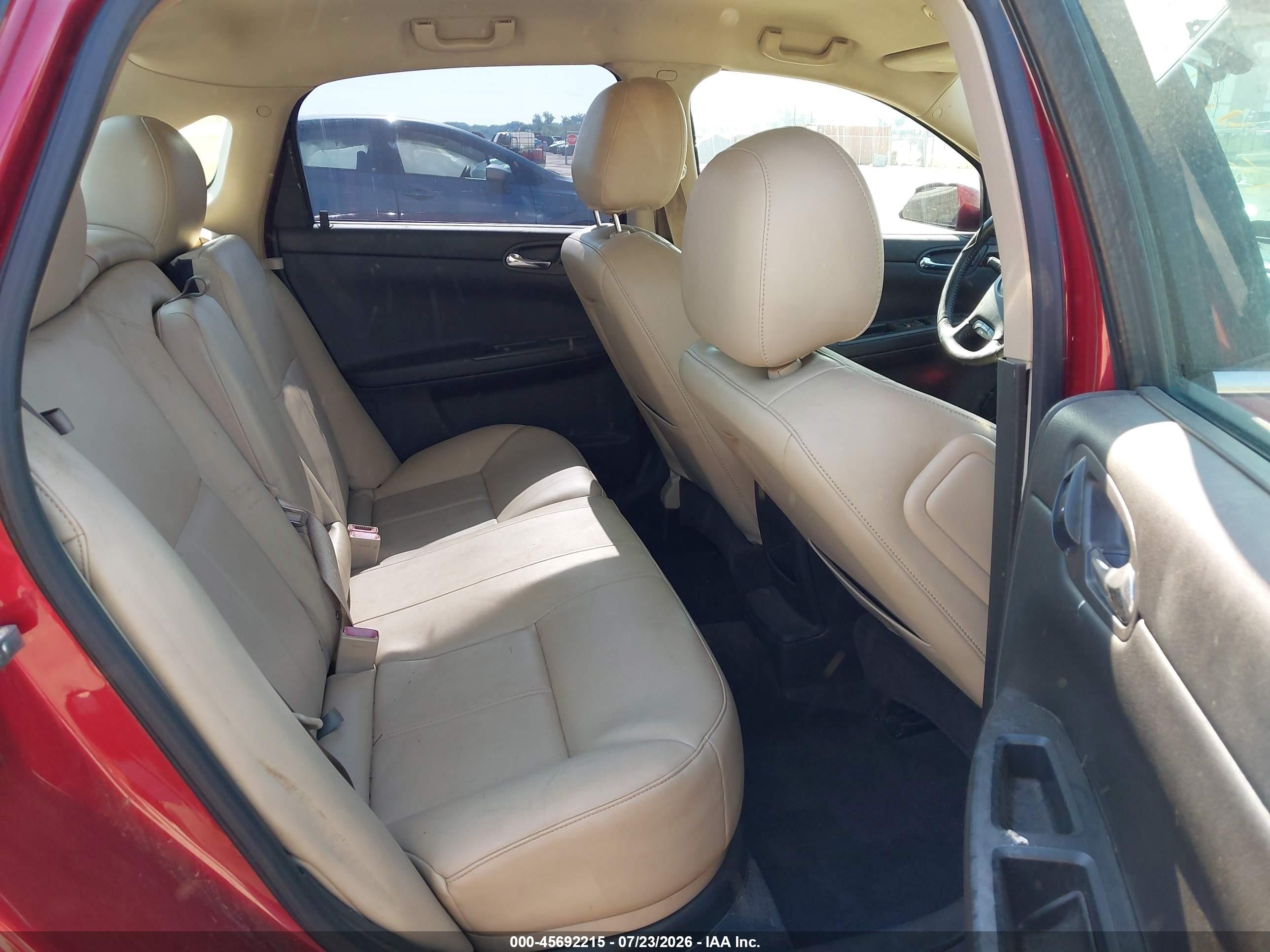 2012 Chevrolet Impala Ltz Red vin: 2G1WC5E3XC1264751