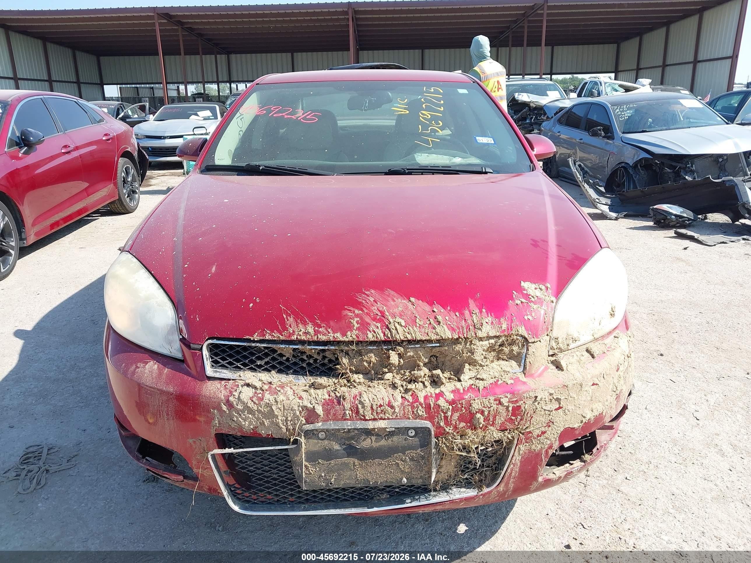 2012 Chevrolet Impala Ltz Red vin: 2G1WC5E3XC1264751