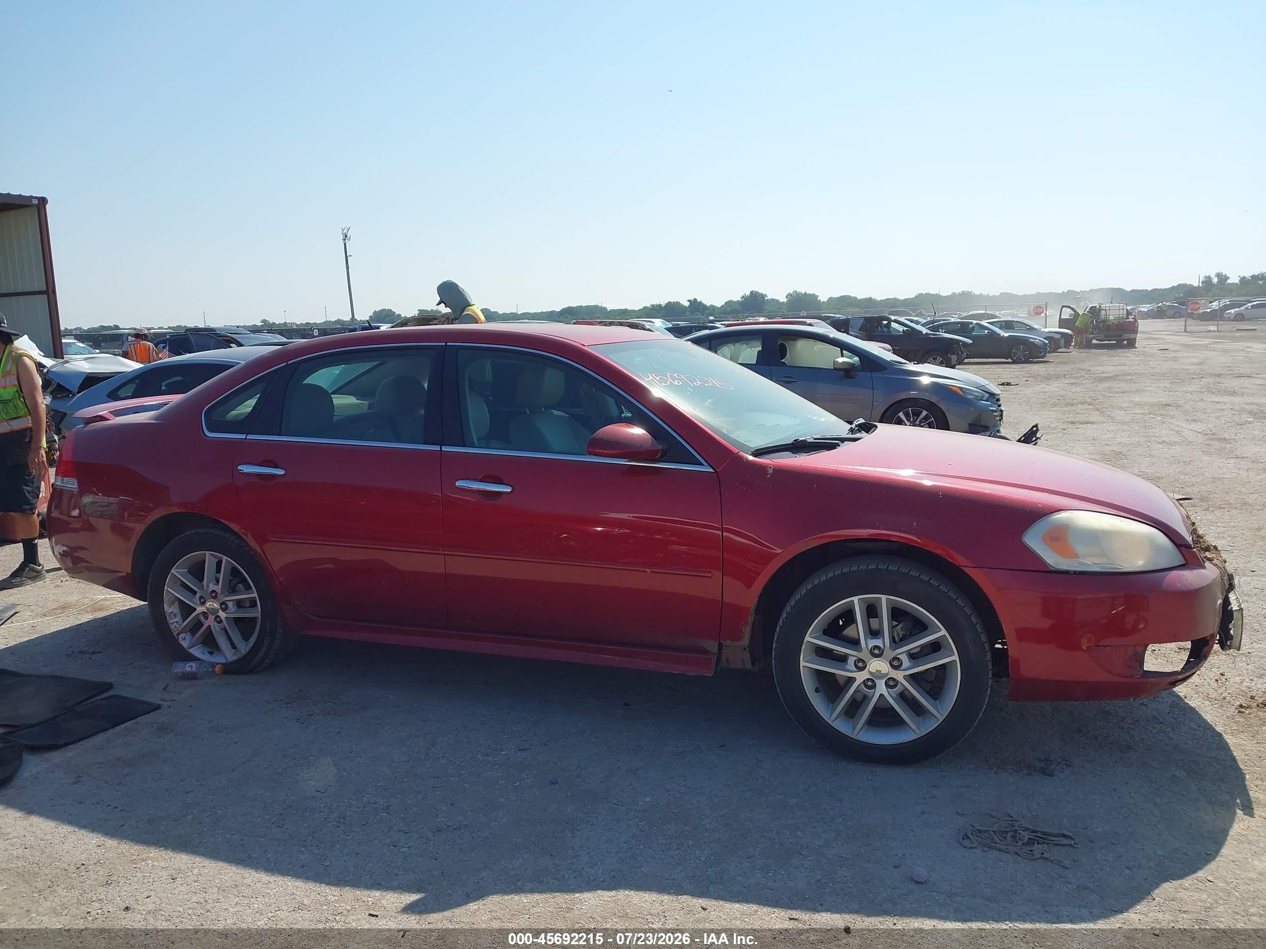 2012 Chevrolet Impala Ltz Red vin: 2G1WC5E3XC1264751