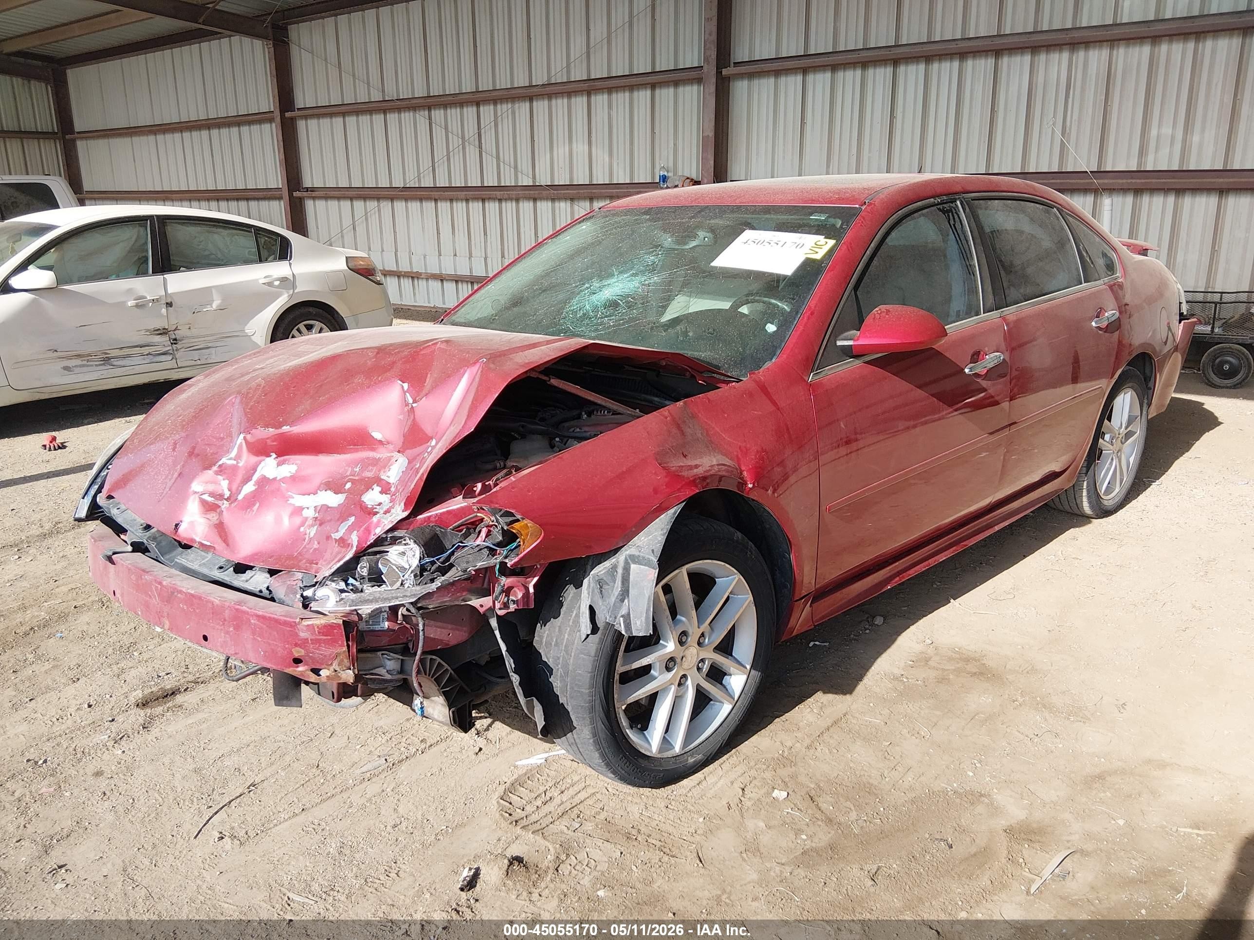 2013 Chevrolet Impala Ltz Red vin: 2G1WC5E3XD1106024