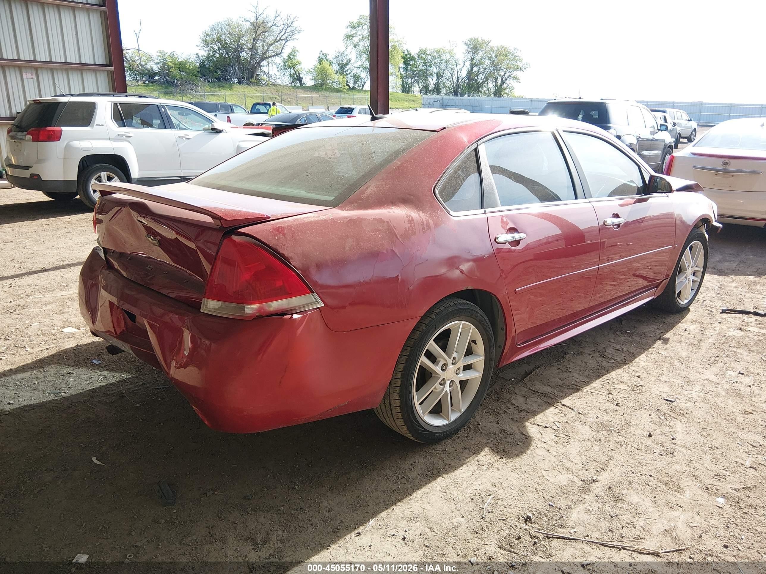 2013 Chevrolet Impala Ltz Red vin: 2G1WC5E3XD1106024