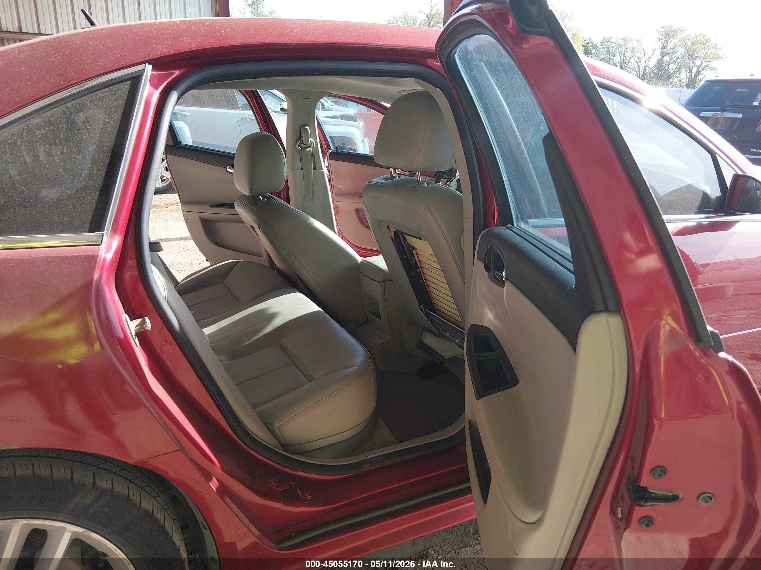 2013 Chevrolet Impala Ltz Red vin: 2G1WC5E3XD1106024