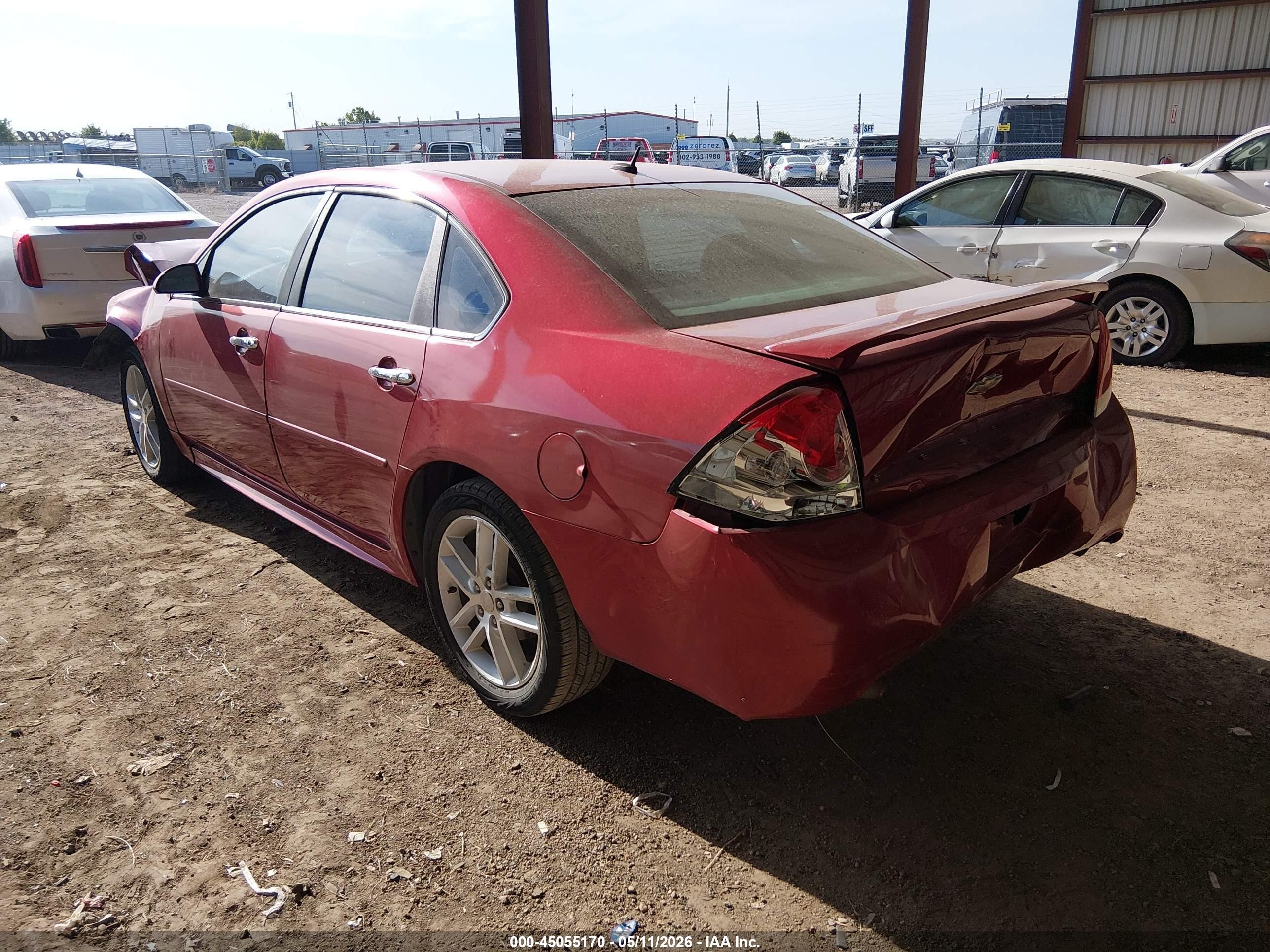 2013 Chevrolet Impala Ltz Red vin: 2G1WC5E3XD1106024