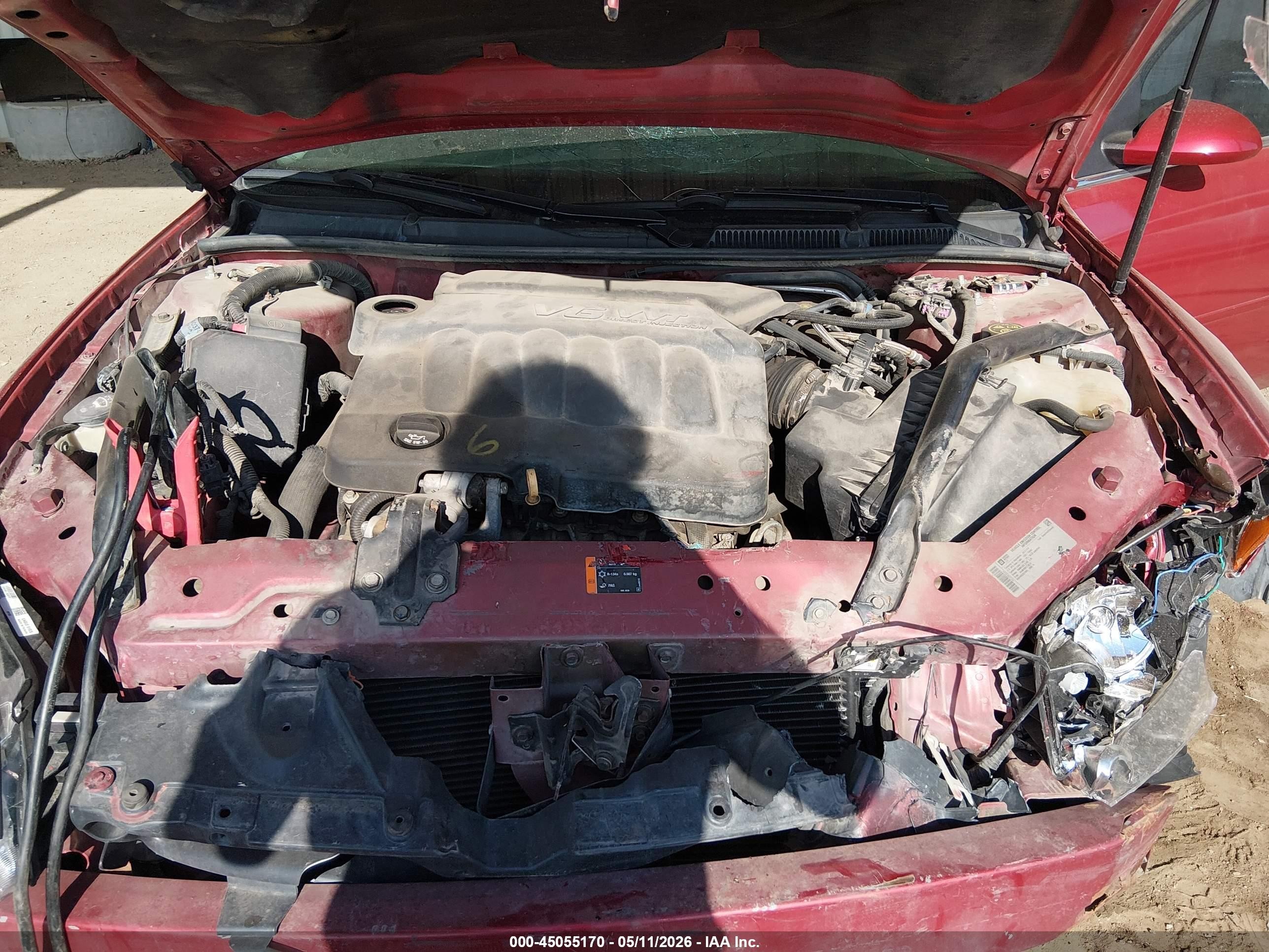 2013 Chevrolet Impala Ltz Red vin: 2G1WC5E3XD1106024