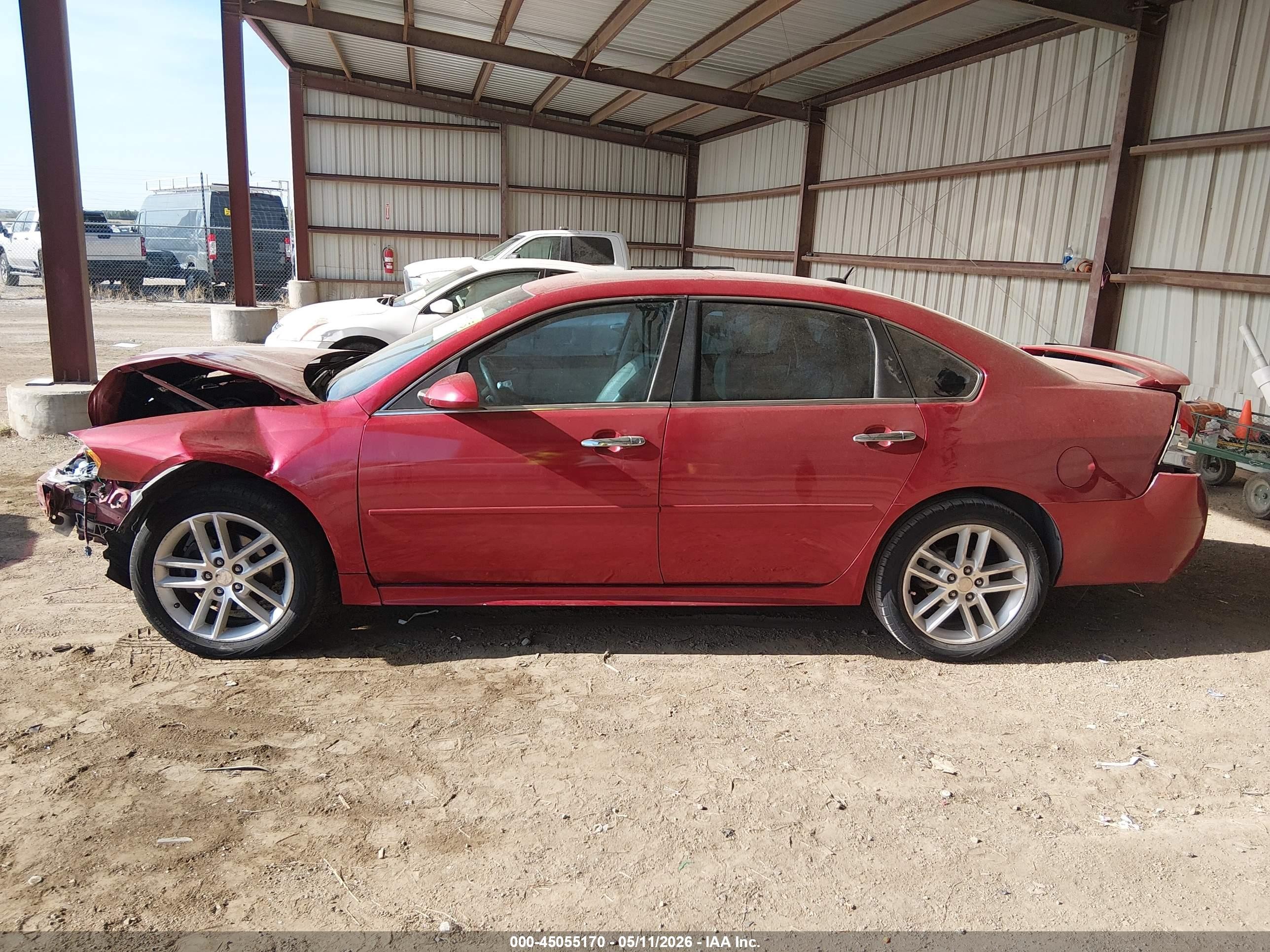2013 Chevrolet Impala Ltz Red vin: 2G1WC5E3XD1106024