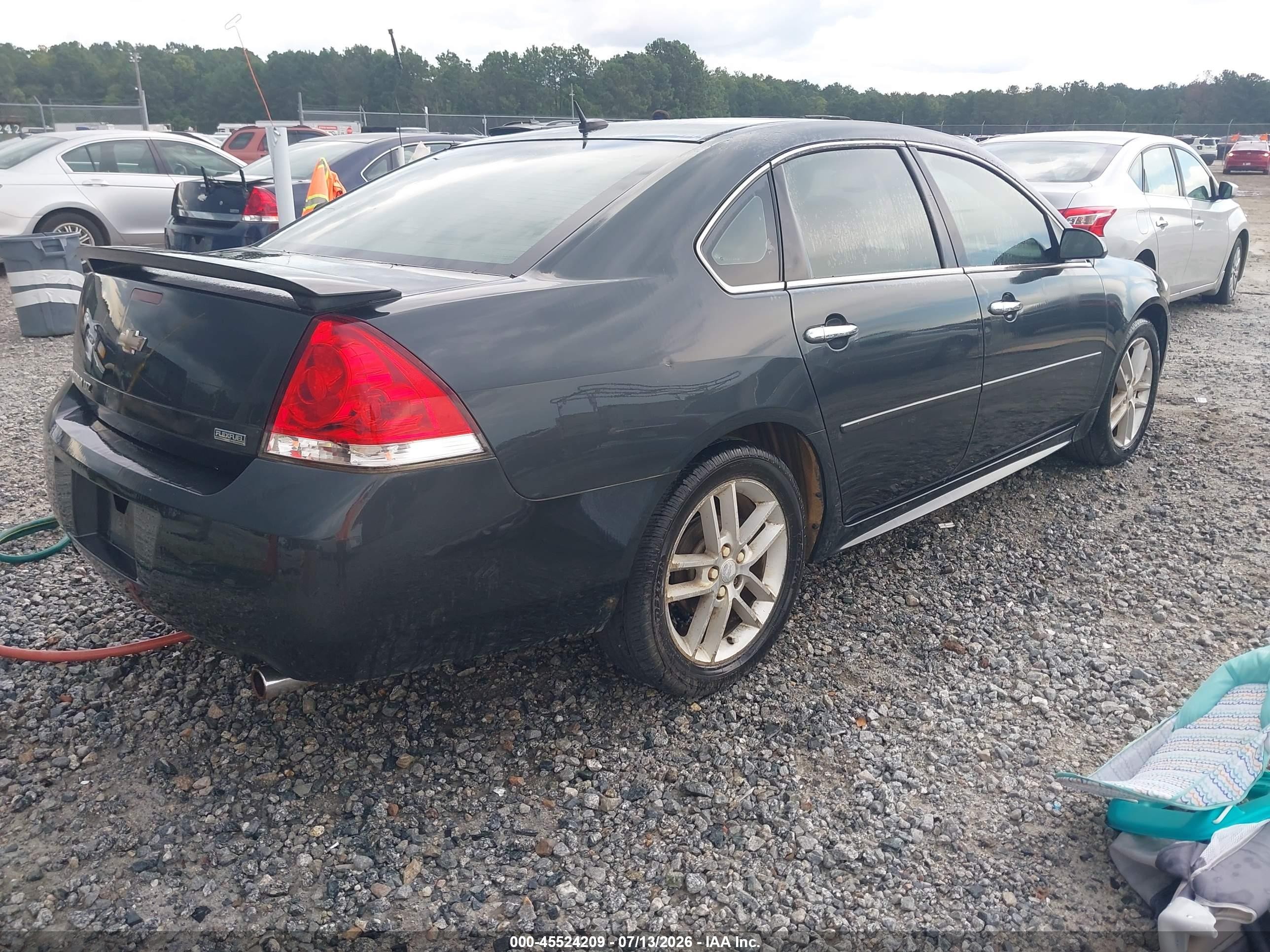 2013 Chevrolet Impala Ltz Black vin: 2G1WC5E3XD1186330